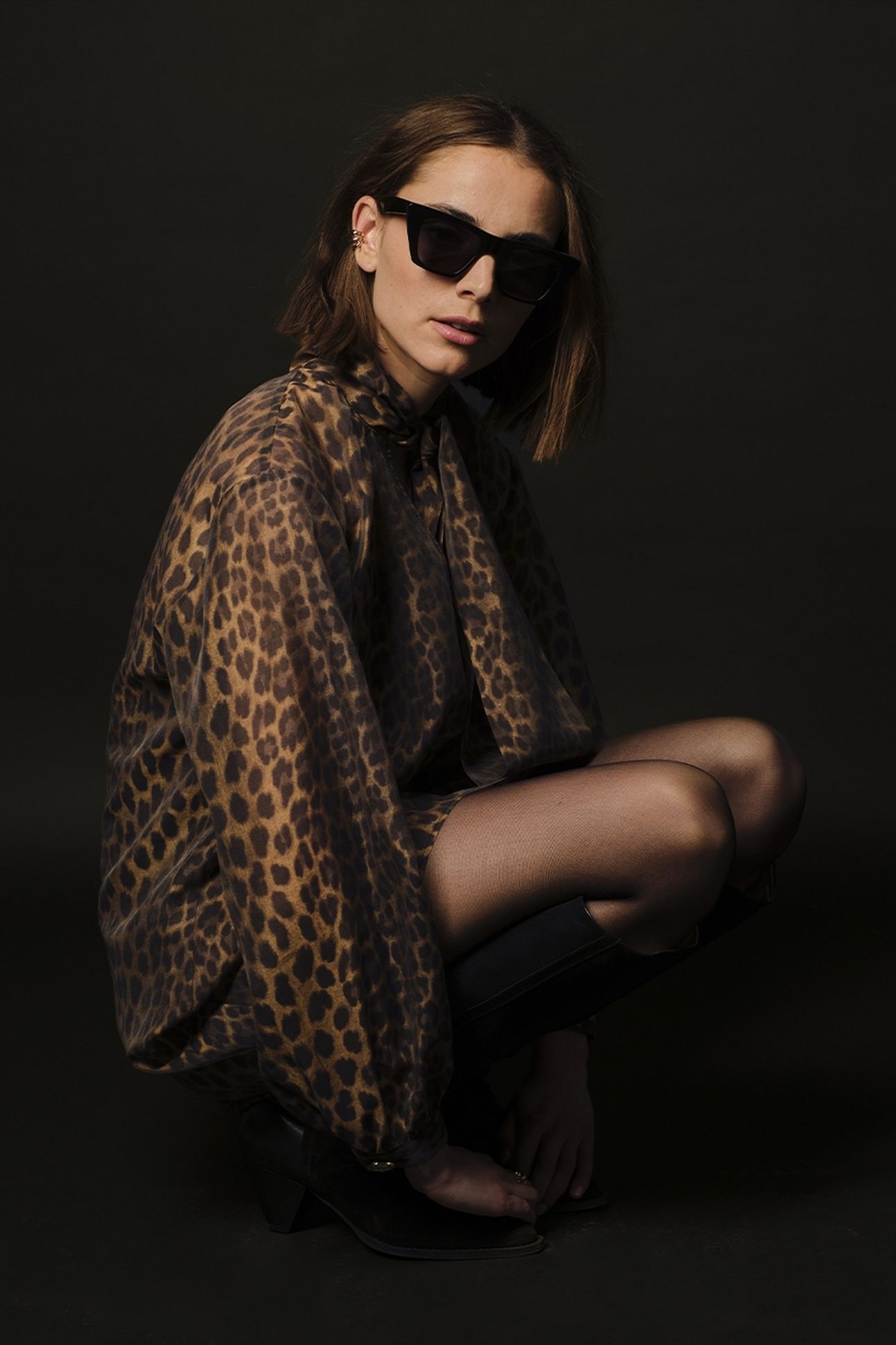 LEIGH LEOPARD DRESS MULTICOLOUR 8