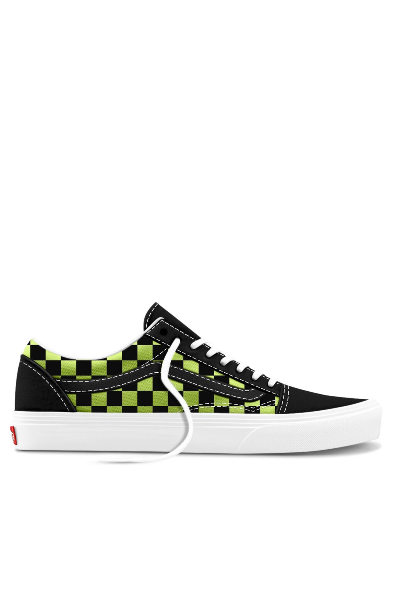 UNISEX OLD SKOOL CHECKERBOARD BLACK/GREEN FOAM 1
