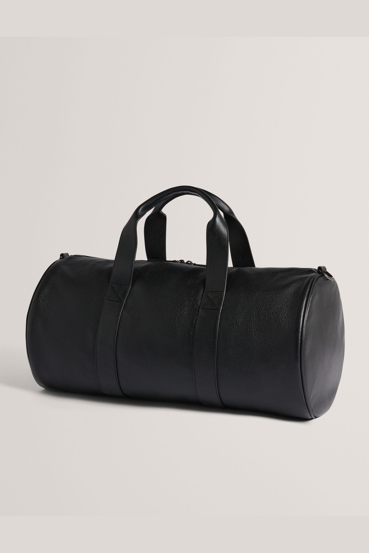 LEATHER DUFFLE BAG BLACK 2