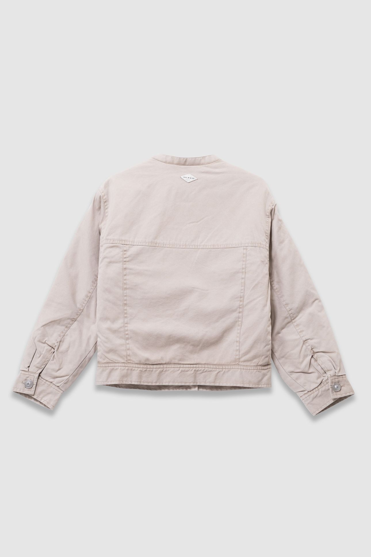 GIRLS’ BEIGE CANVAS FUR-LINED JACKET 2