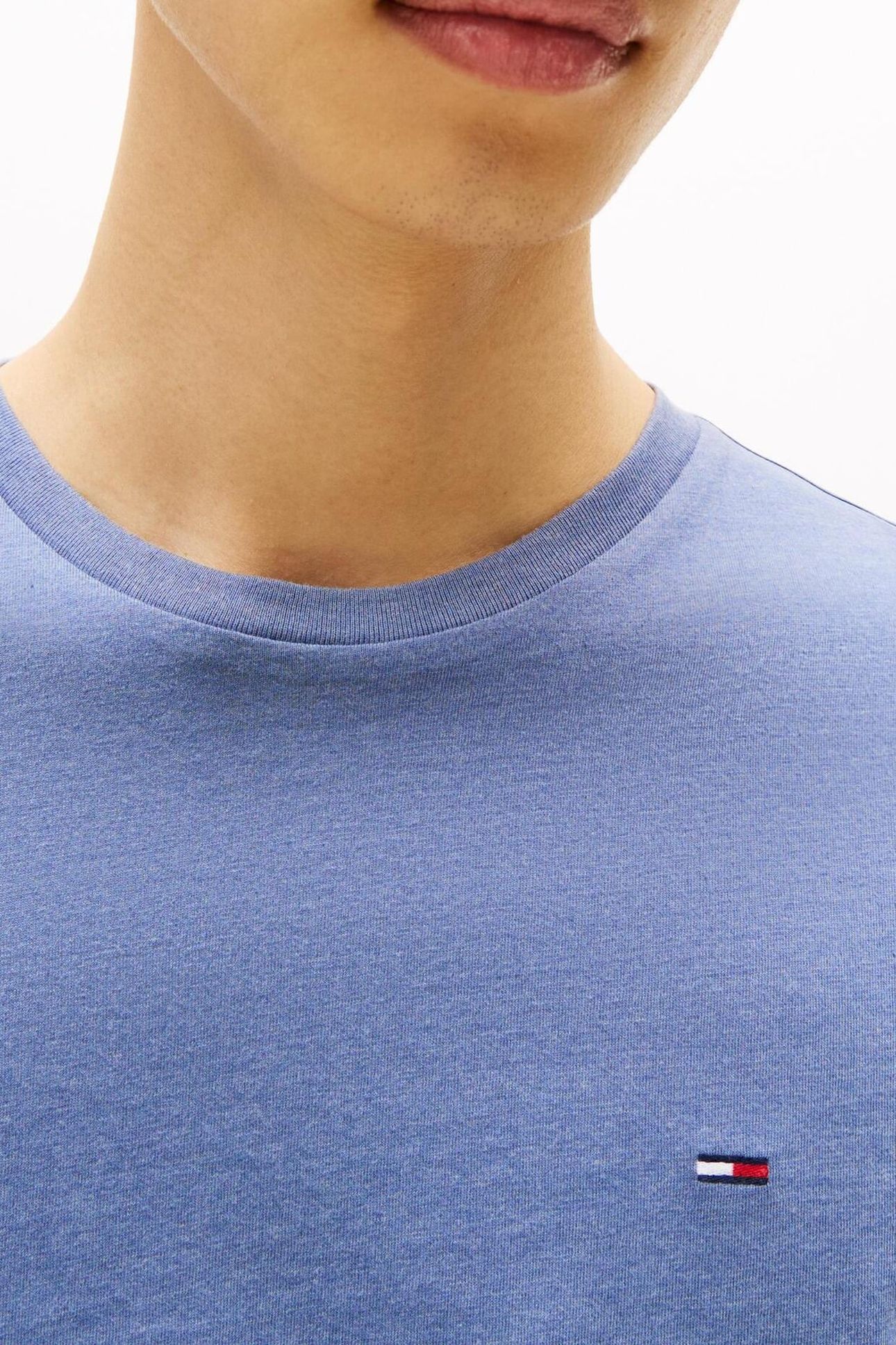 TJM XSLIM JASPE TEE BLUE MOMENT HEATHER 5