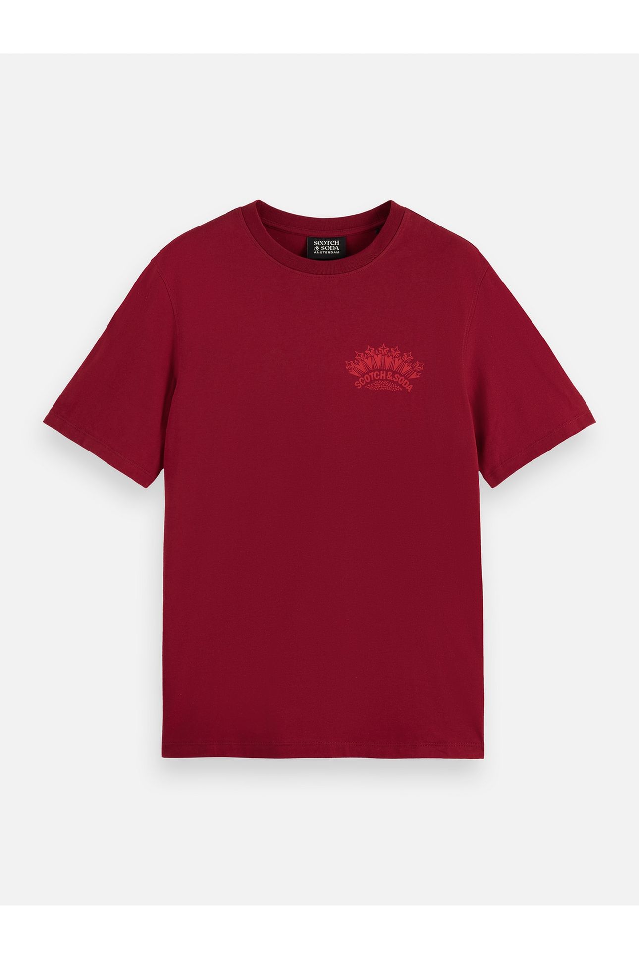 FRONT AND BACK ARTWORK REGULAR-FIT T-SHIRT RED 1