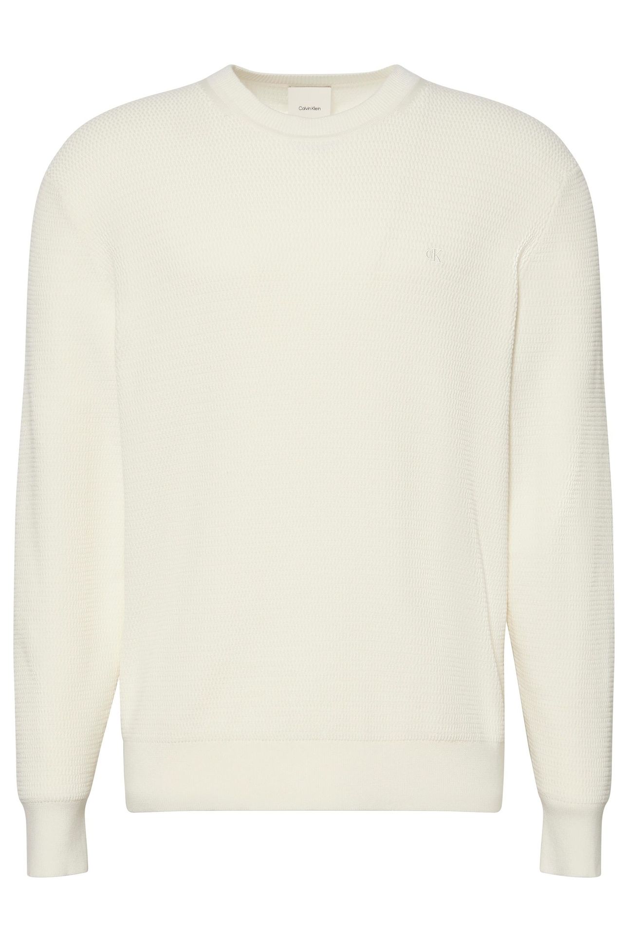 LS TEXTURE COTTON CREW TOFU 1