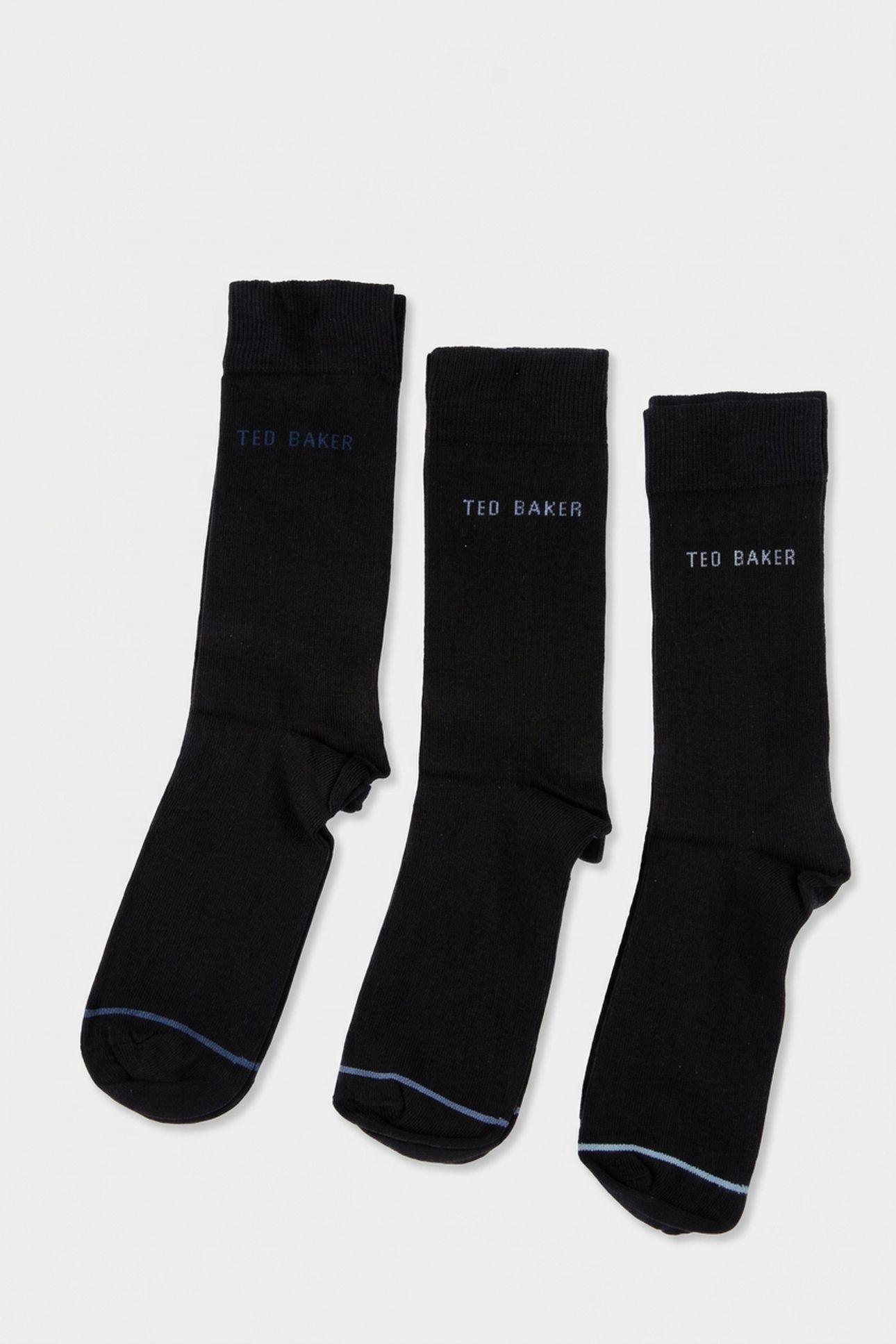 BLCKH THREE PACK OF ANKLE SOCKS BLACK 3