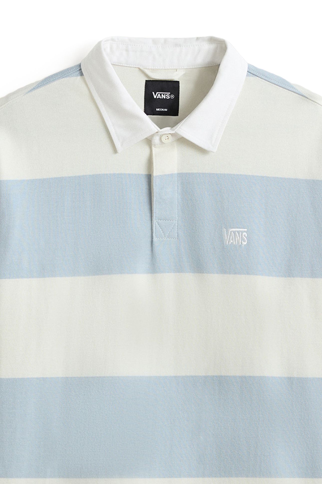 2-TONE STRIPE WARD RUGBY LS MARSHMALLOW/SOFT SLATE 6