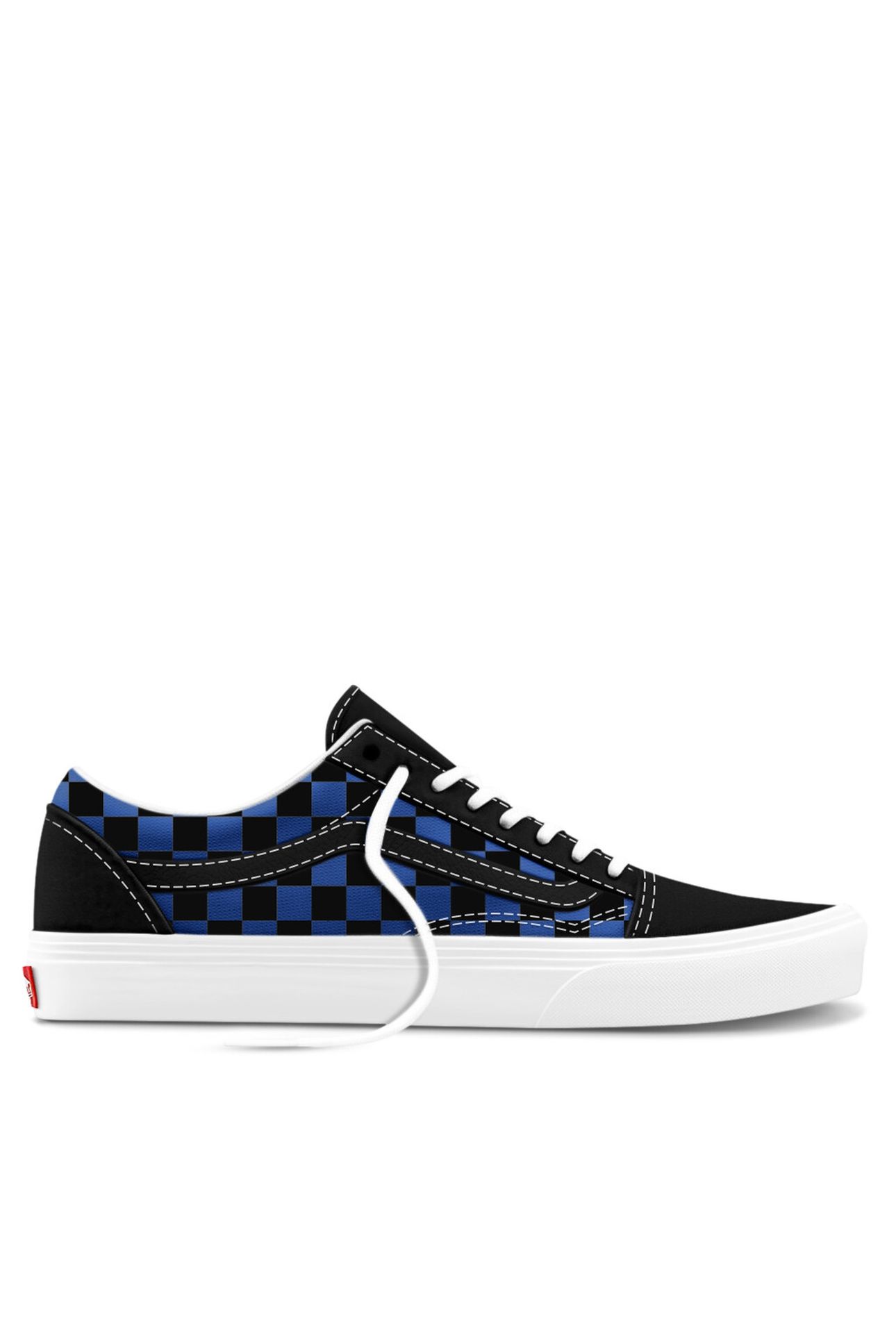 UNISEX OLD SKOOL CHECKERBOARD BLUE/BLACK 1