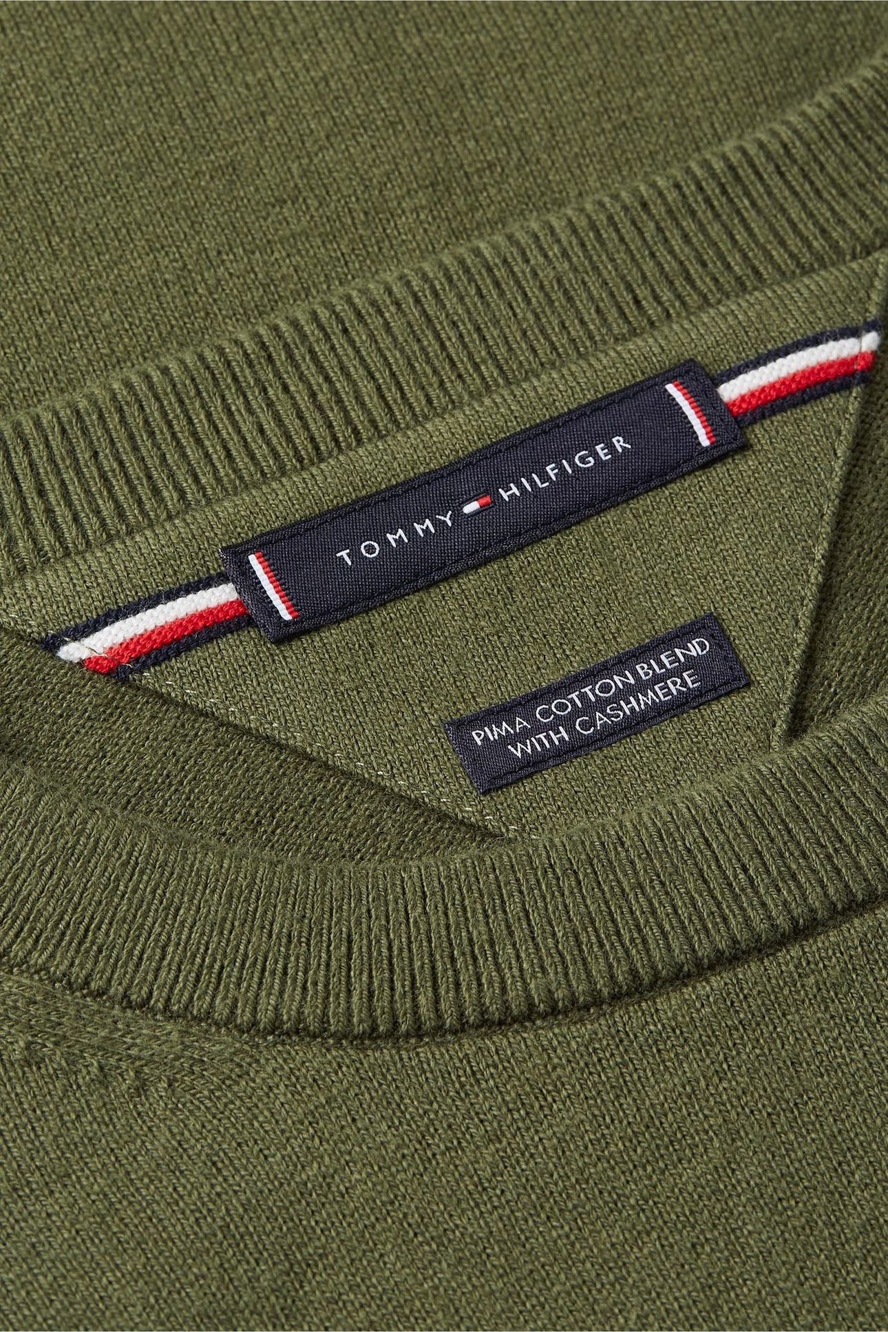 PIMA COTTON CASHMERE SWEATER HUNTSMAN GREEN 6
