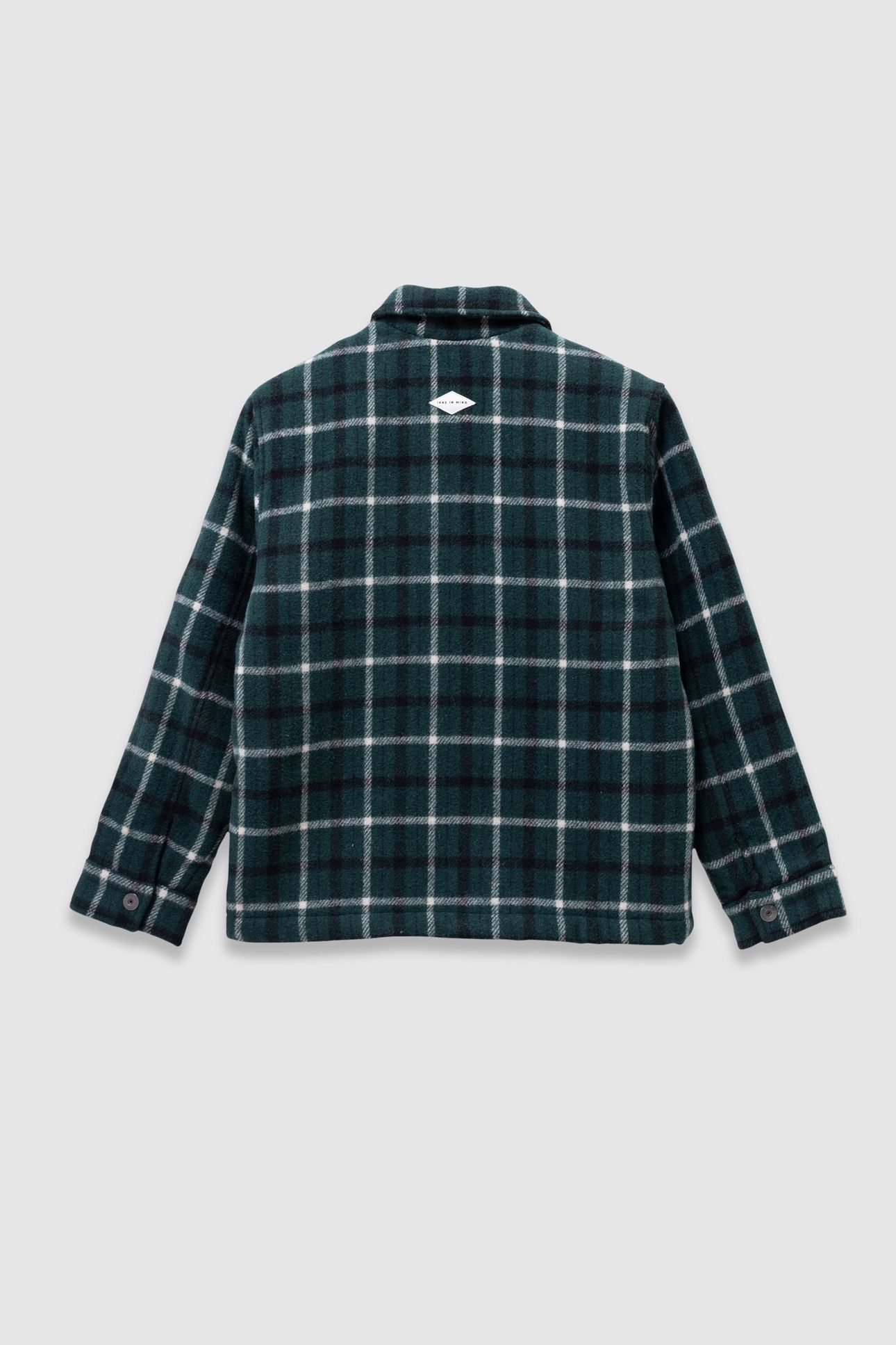 BOYS’ GREEN CHECK FUR-LINED OVERSHIRT JACKET 2
