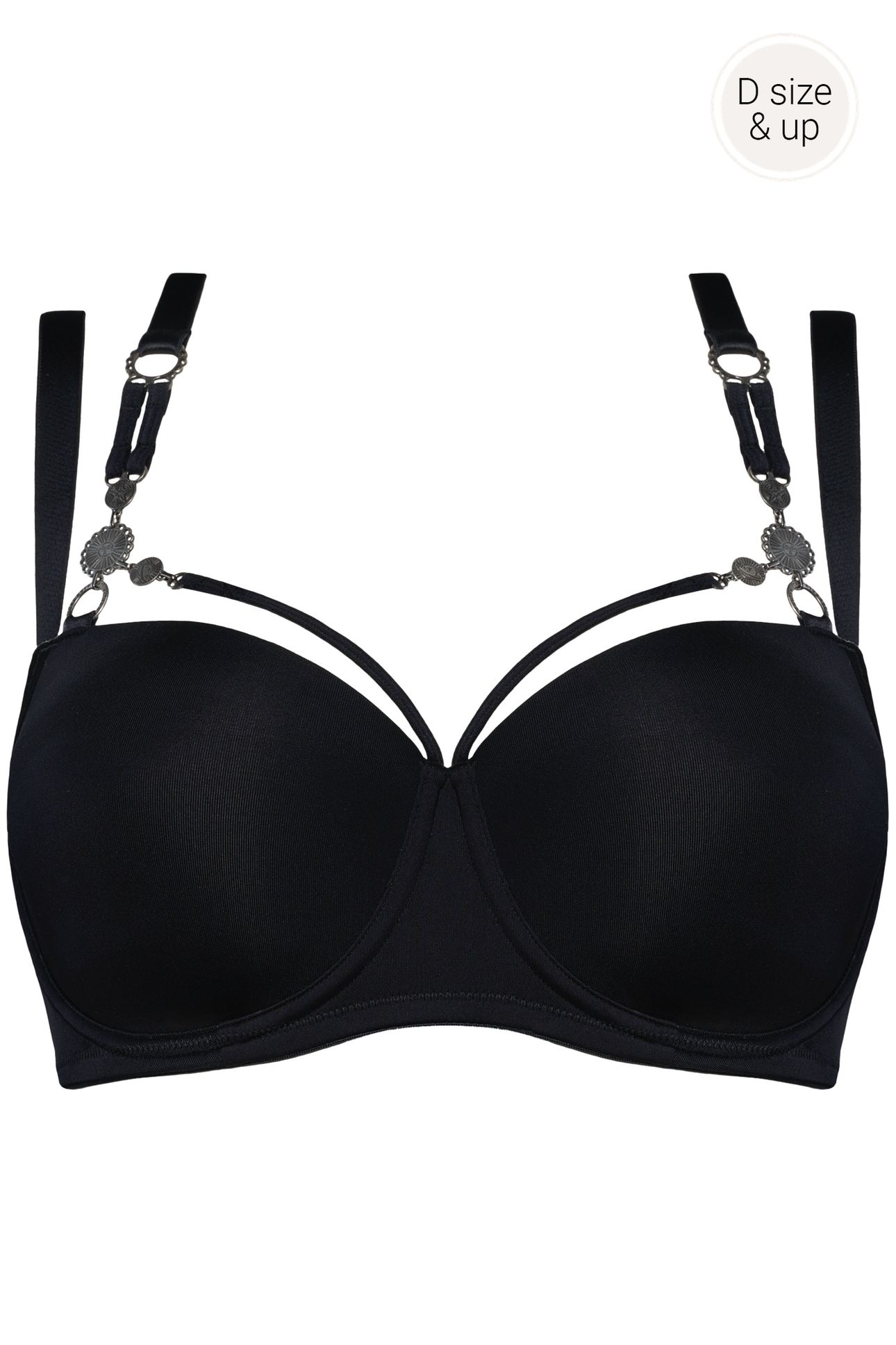 TARAKINI BLACK BALCONY BRA 3