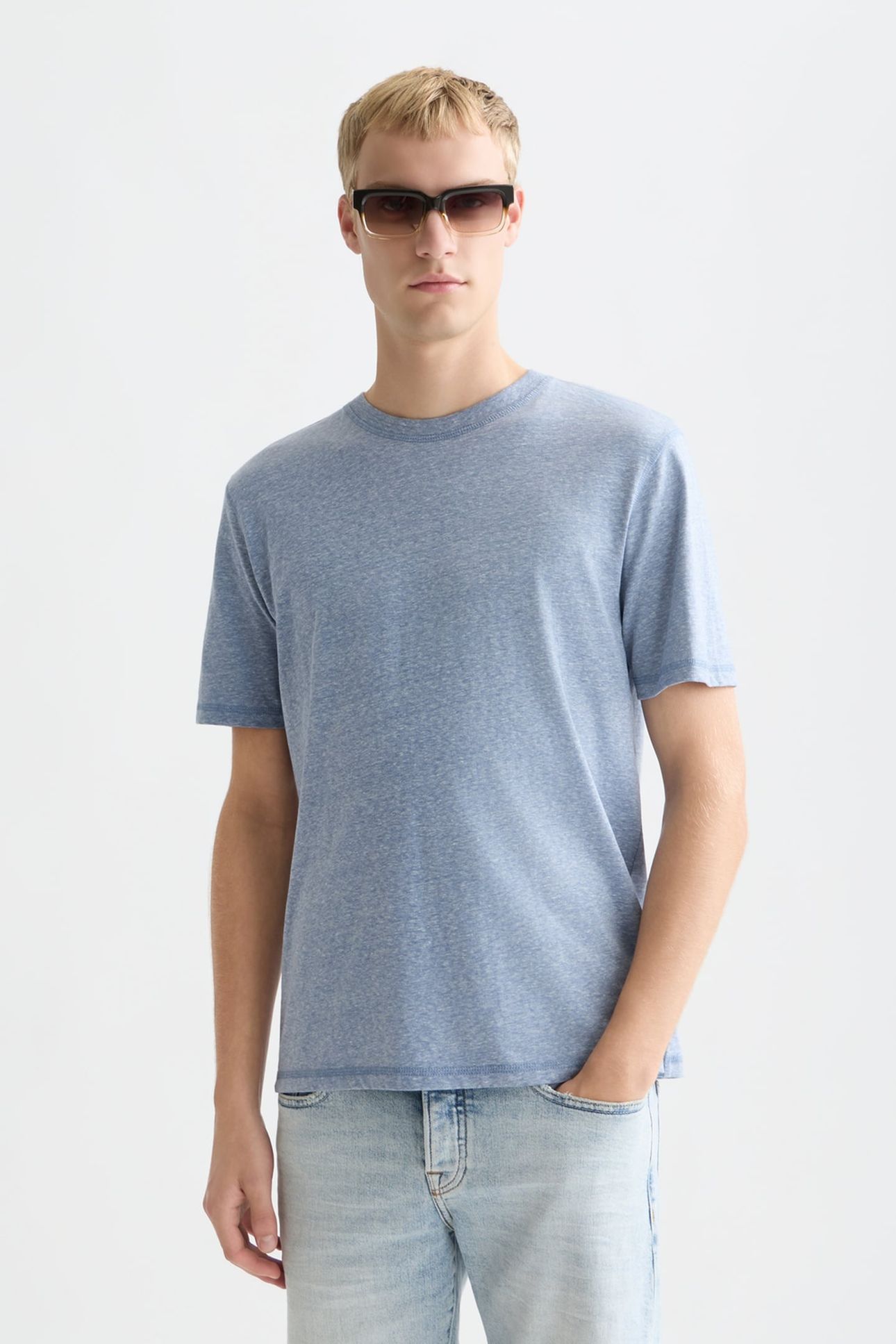 MELANGE REGULARFIT TSHIRT NAVY / RED / WHITE 1