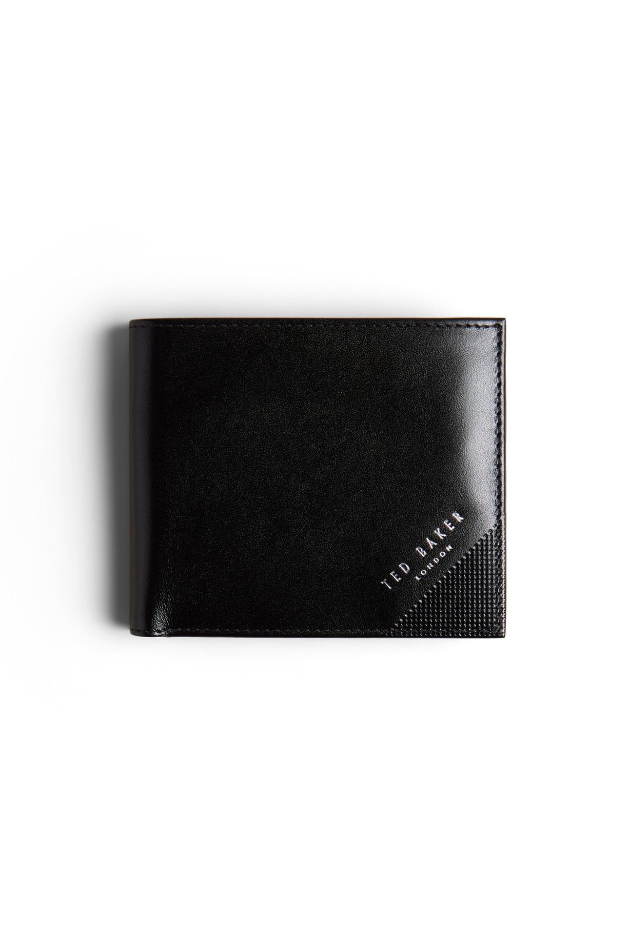 MXW PRUGS EMBOSSED CORNER LEATHER BIFOLD BLACK 1