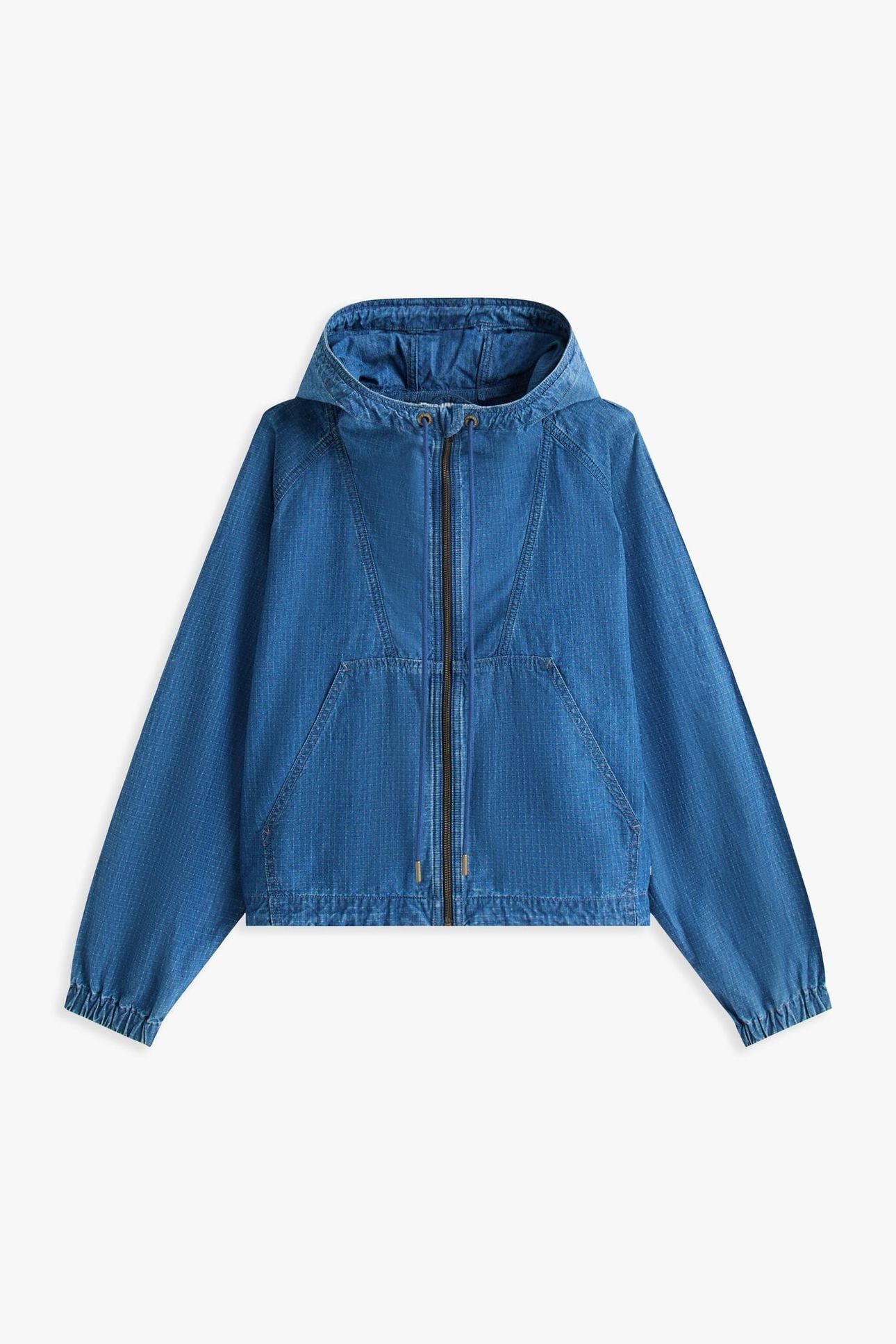 ZIP THROUGH RIPSTOP DENIM DARK 5