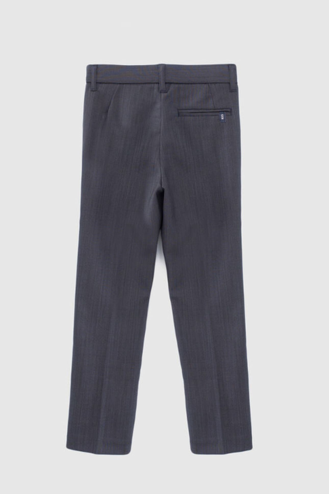 BOYS' NAVY SEMI_PLAIN SUIT TROUSERS 2