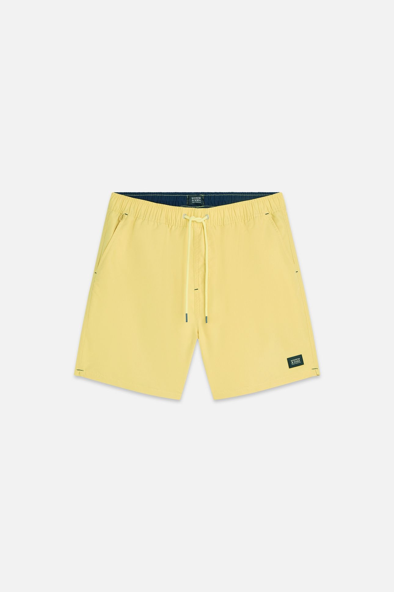 SOLID MIDLENGTH SWIM SHORTS MED YELLOW 4