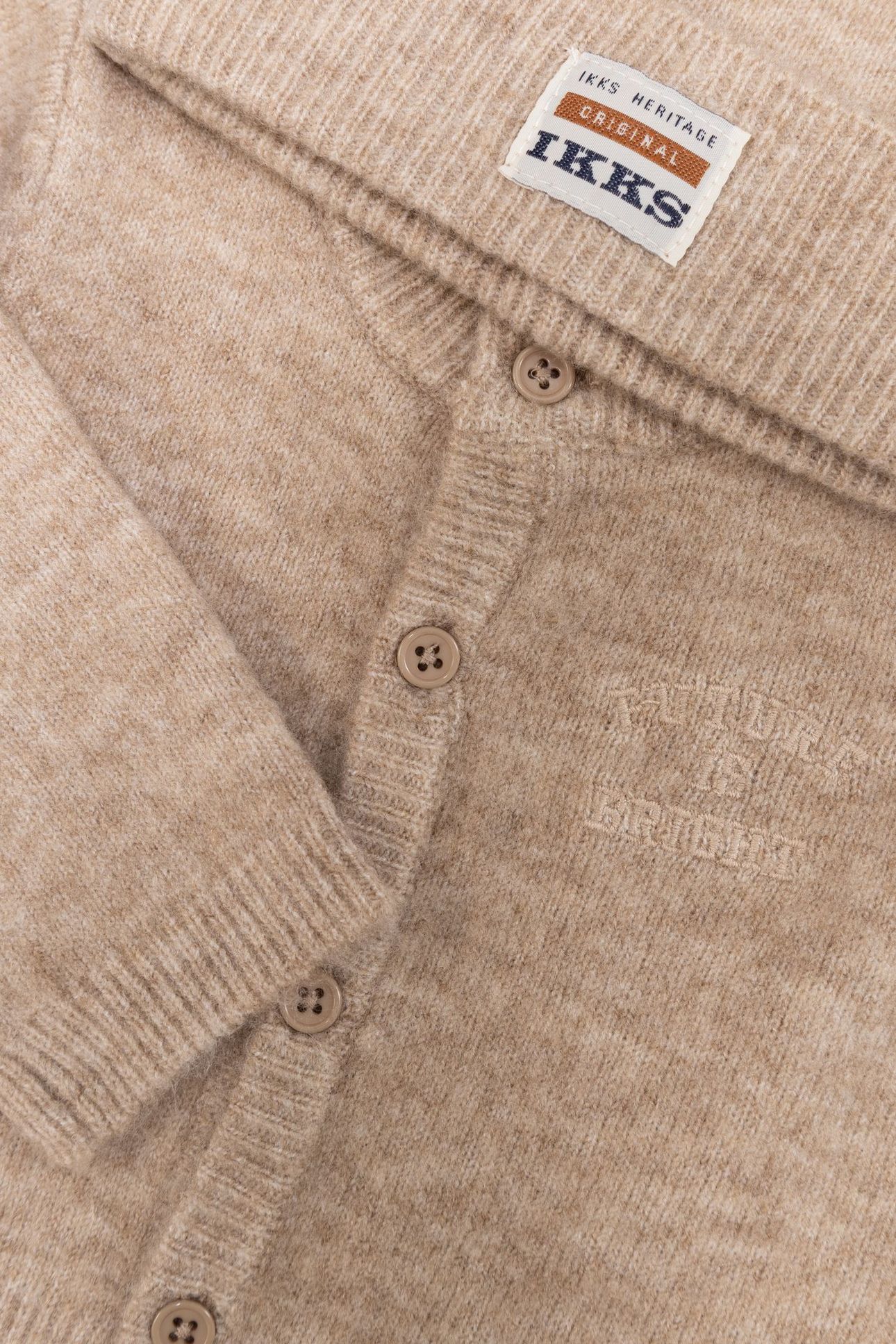 BABY BOYS’ BEIGE KNIT JUMPSUIT AND BEANIE OUTFIT 6