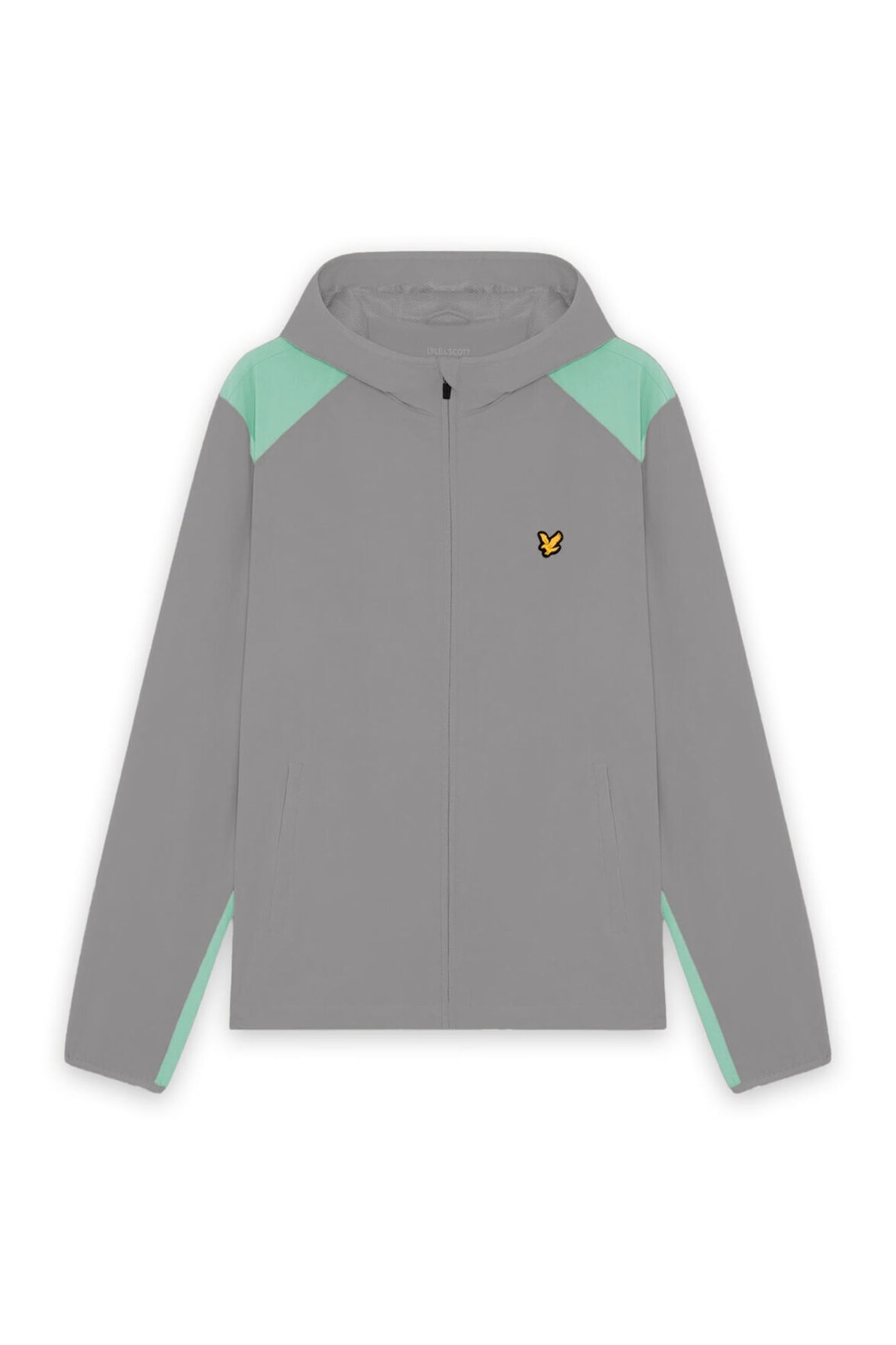 PANELLED WINDBREAKER JACKET ULTIMATE GREY/COOL MINT 4