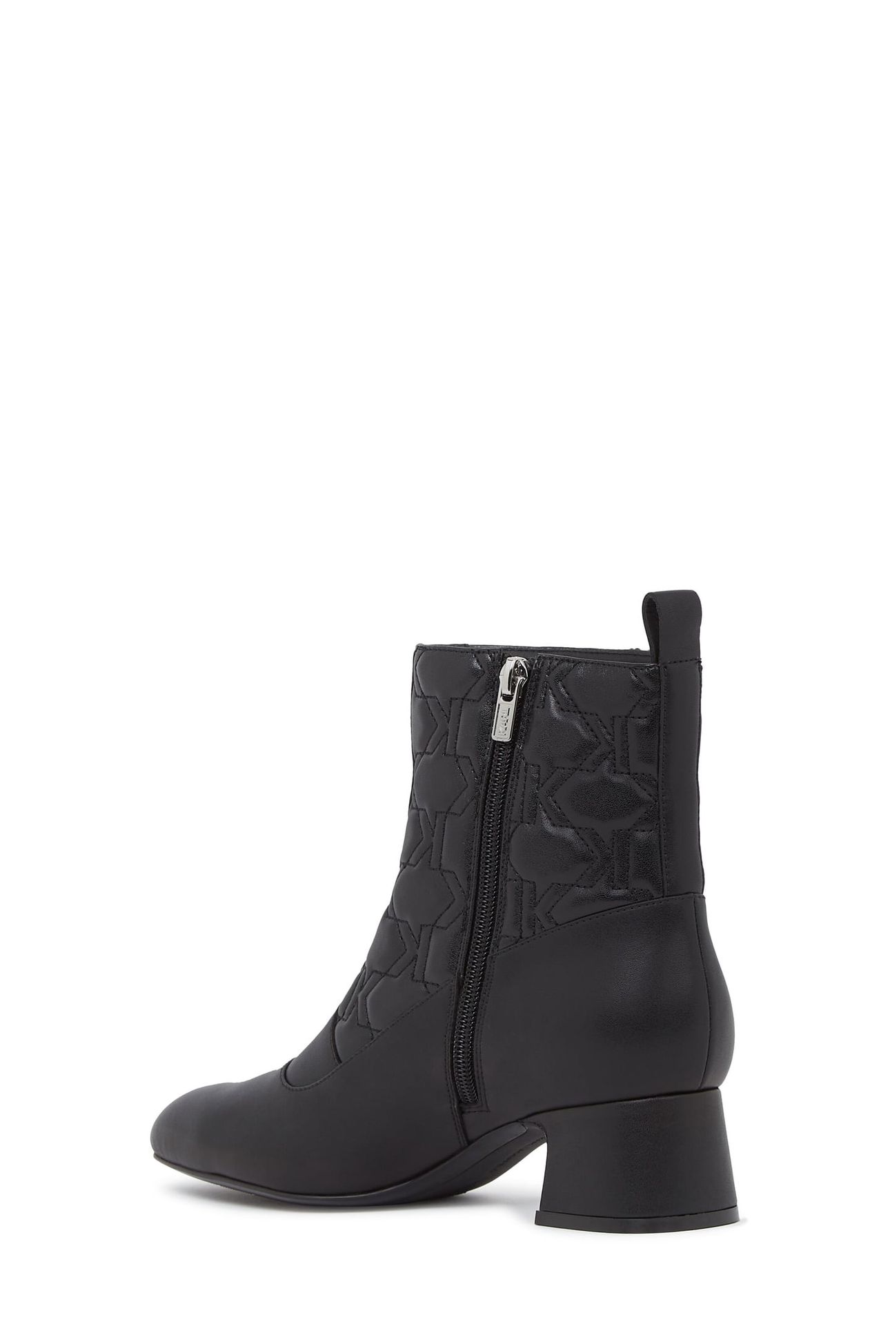 MONOGRAM ANKLE MID BOOTS BLACK 2