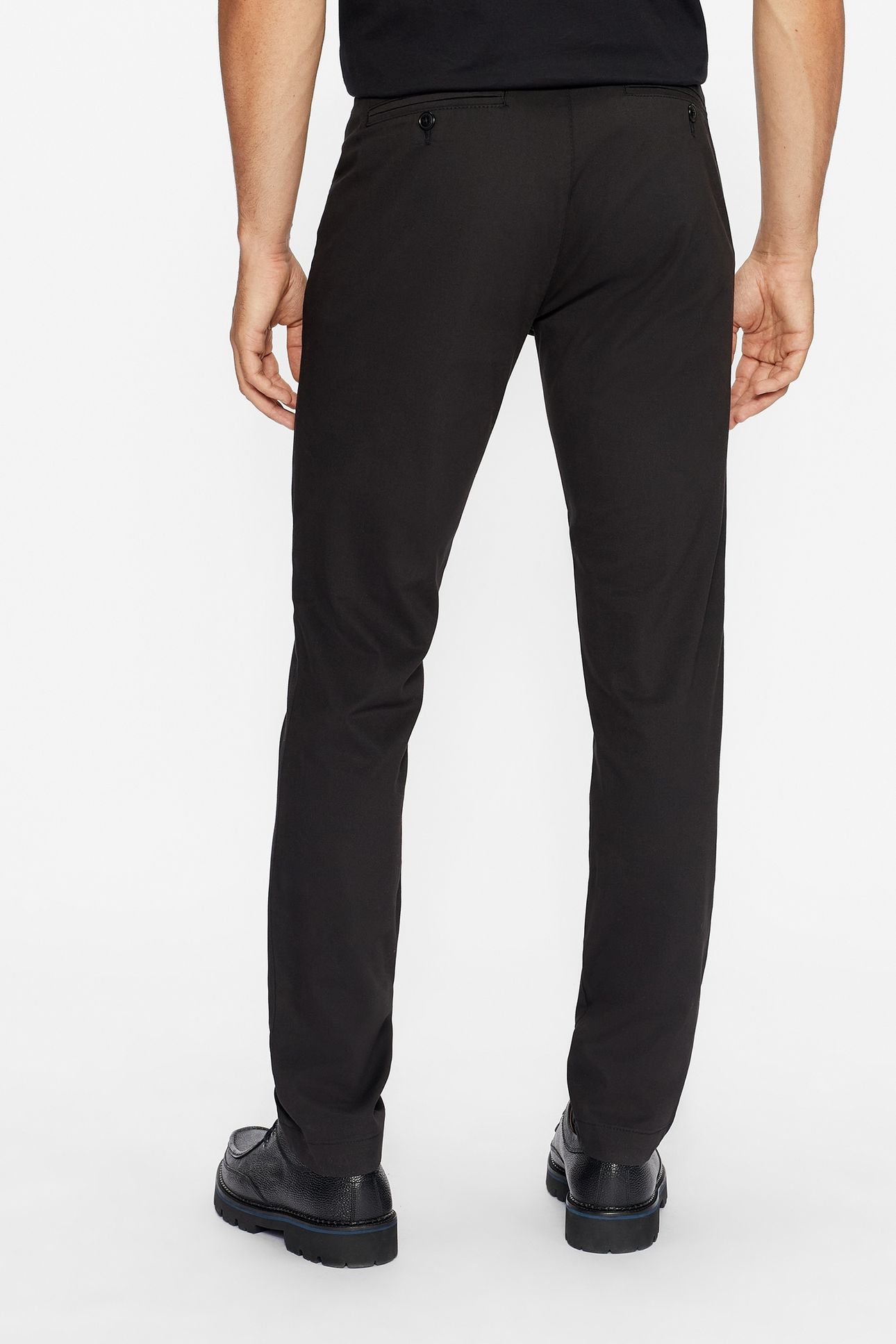GENAY SLIM FIT SMART TROUSERS BLACK 3