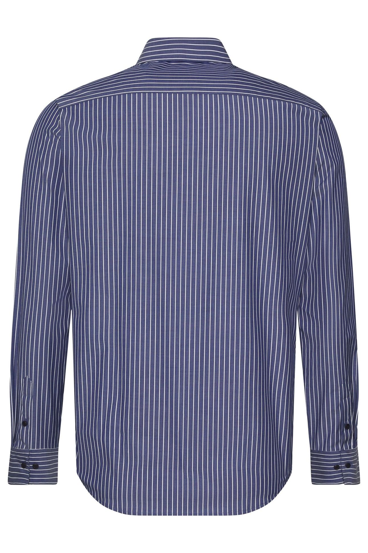LS STRIPE SUPIMA SHIRT ADMIRAL BLUE 2