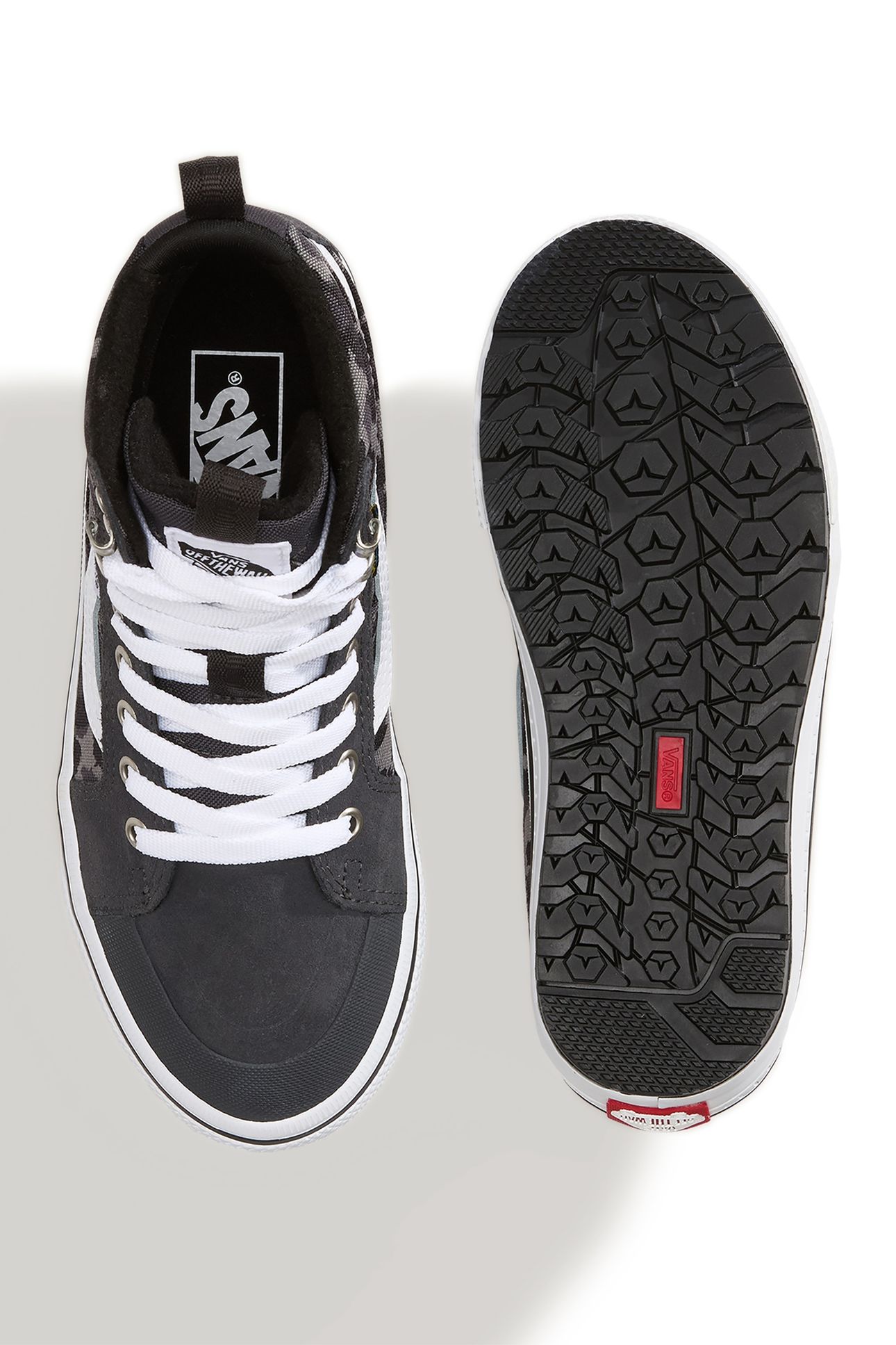 UNISEX SK8-HI WATERPROOF INSULATED MTE LEOPARD CHARCOAL GREY 5