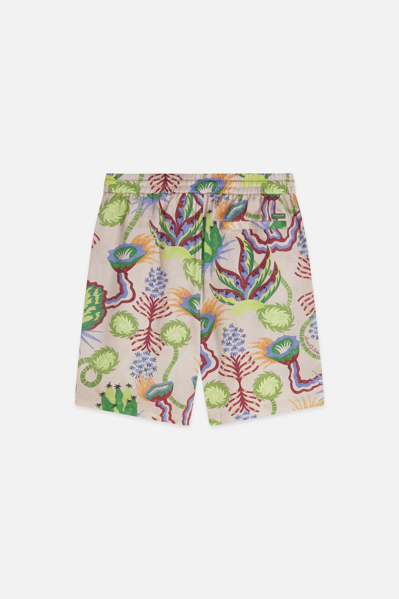 FAVE PRINTED TENCEL RELAXEDFIT BERMUDA SHORTS MEDIUM BEIGE 2
