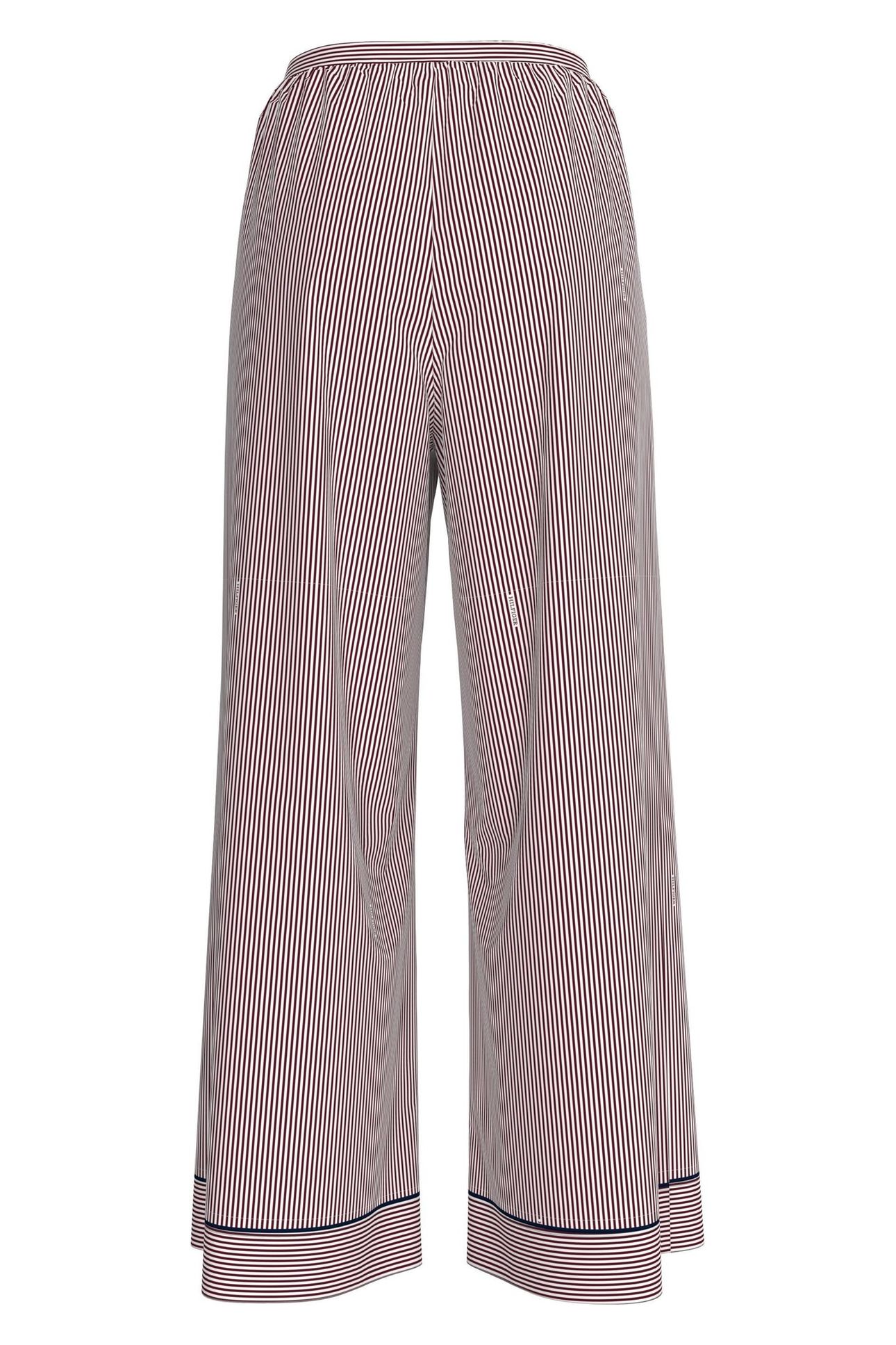 PRINT VISCOSE PANT MONOTYPE ITHACA STRIPE DEEP ROUGE 2