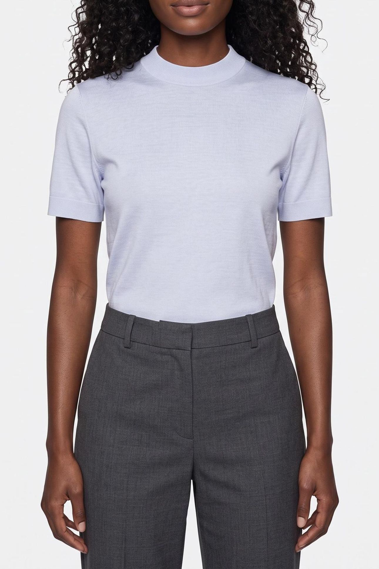 SS REFINED COTTON TEE HALOGEN BLUE 1