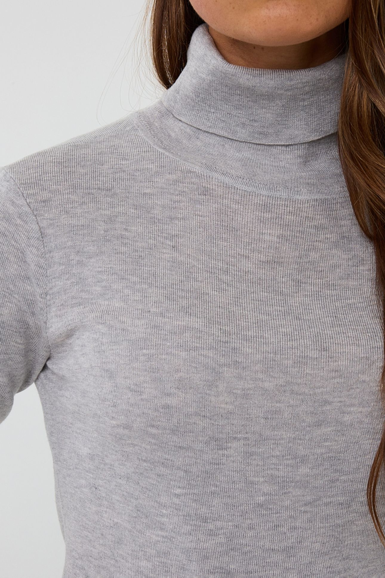 SWEATER RIB COL LIGHT GREY 7