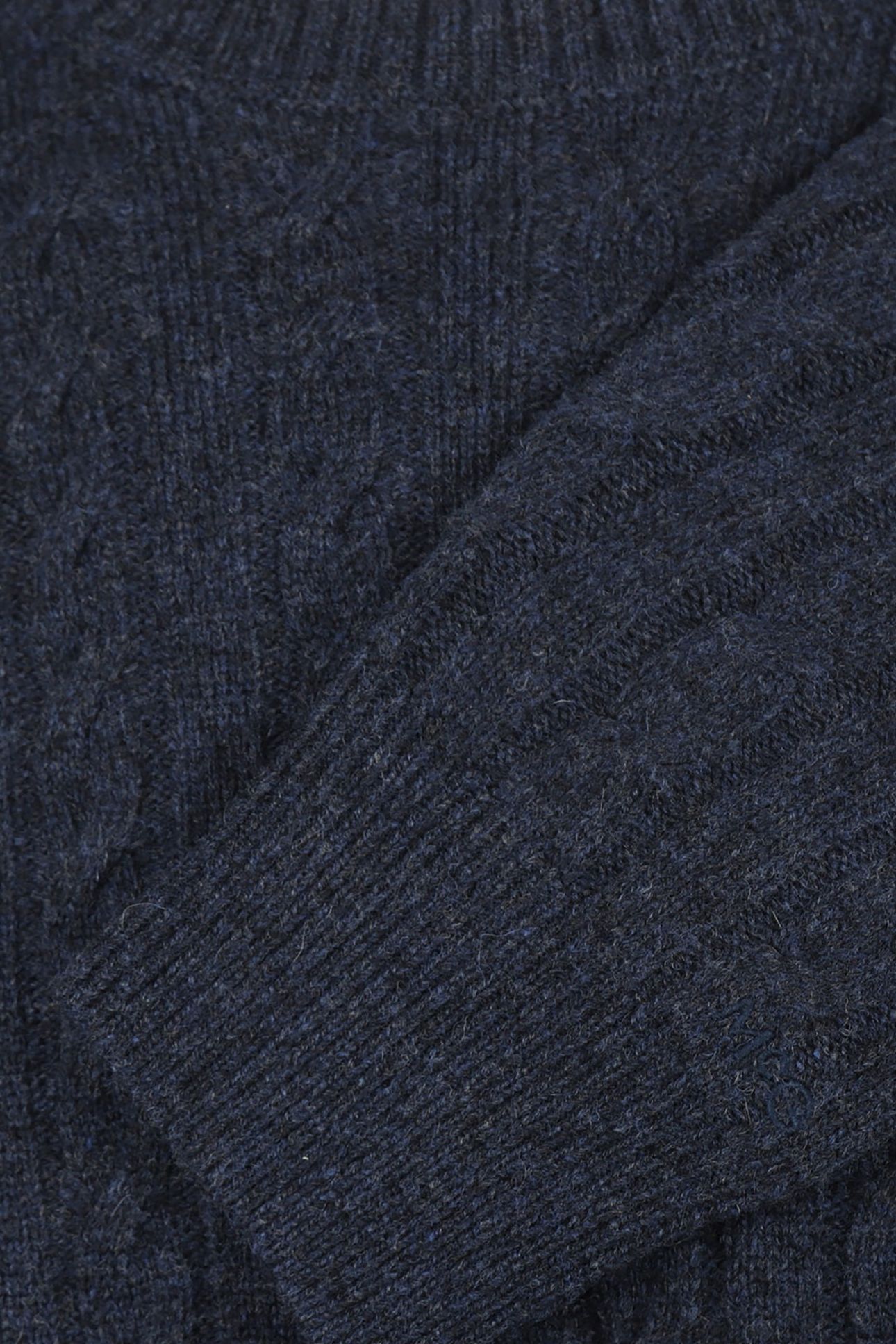 CABLE CREW NECK SWEATER NAVY 5