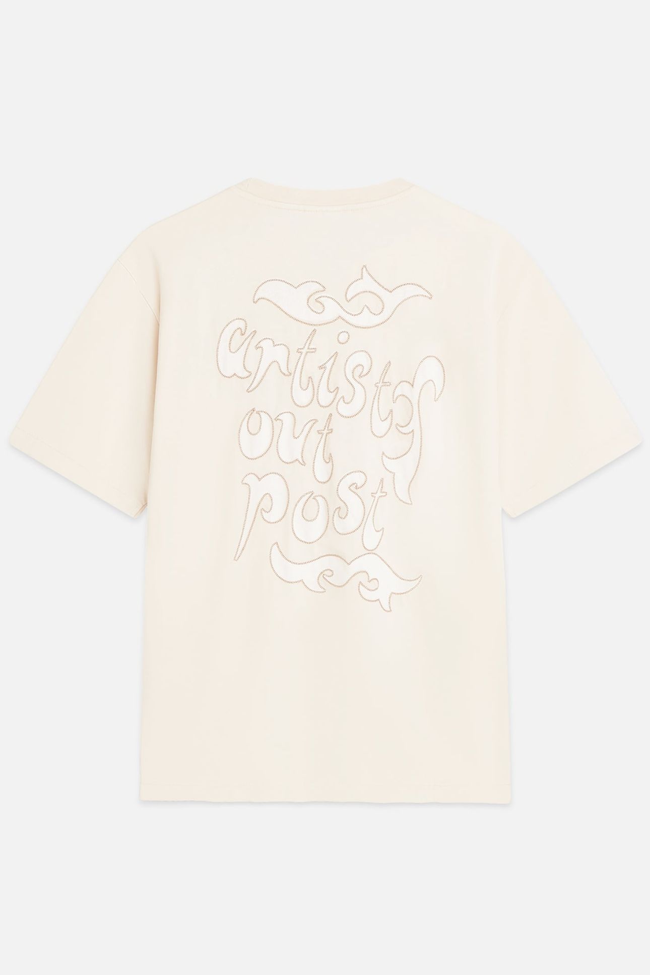WASHED ARTWORK LOOSE-FIT T-SHIRT EGGNOG 5