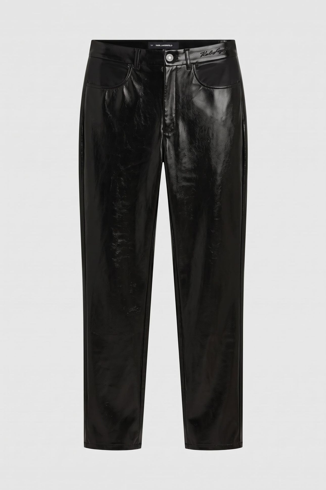 SHINY VINYL PANTS BLACK 6