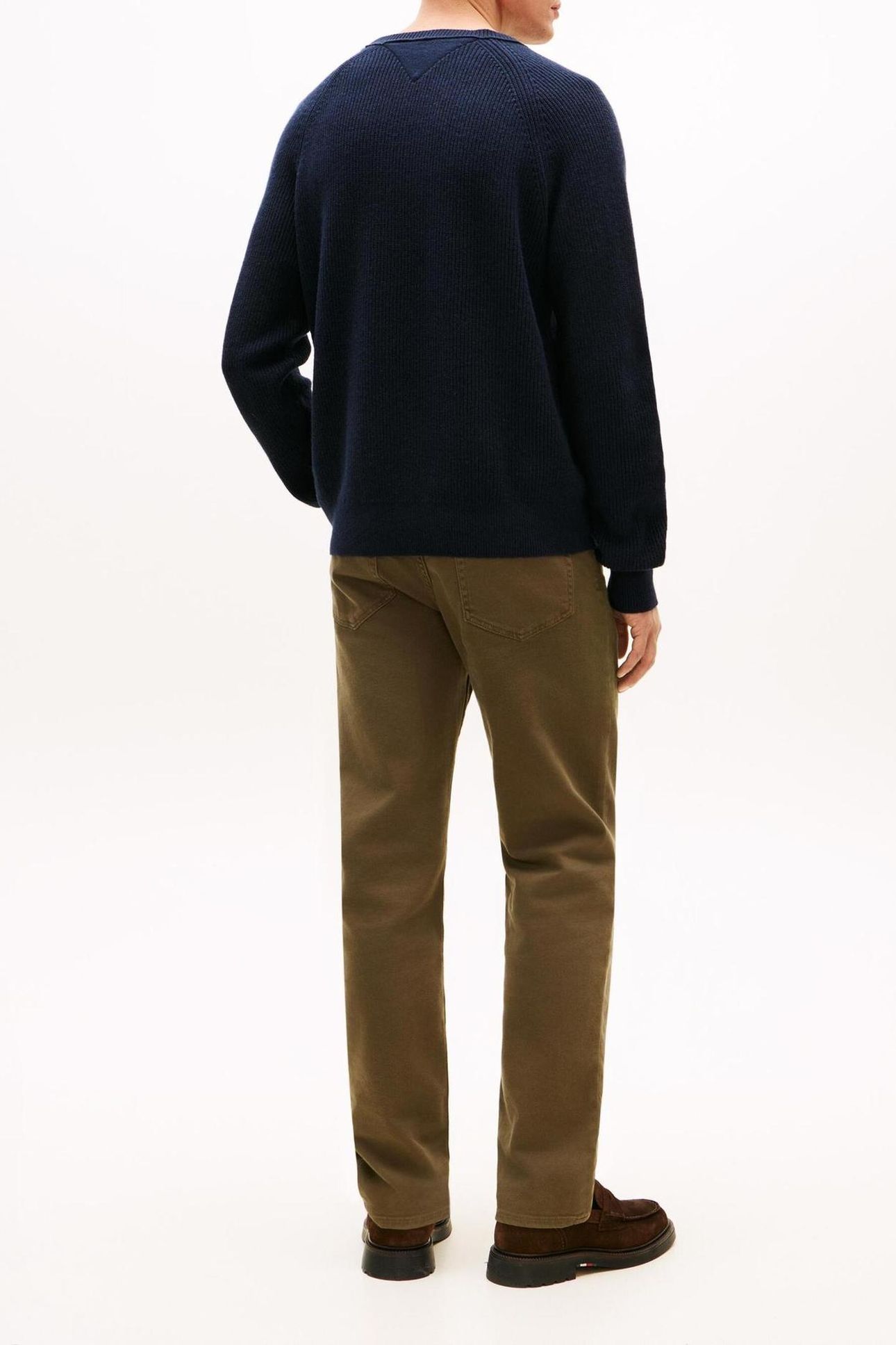 FISHERMAN RIB CREW NECK DARK NIGHT NAVY 4