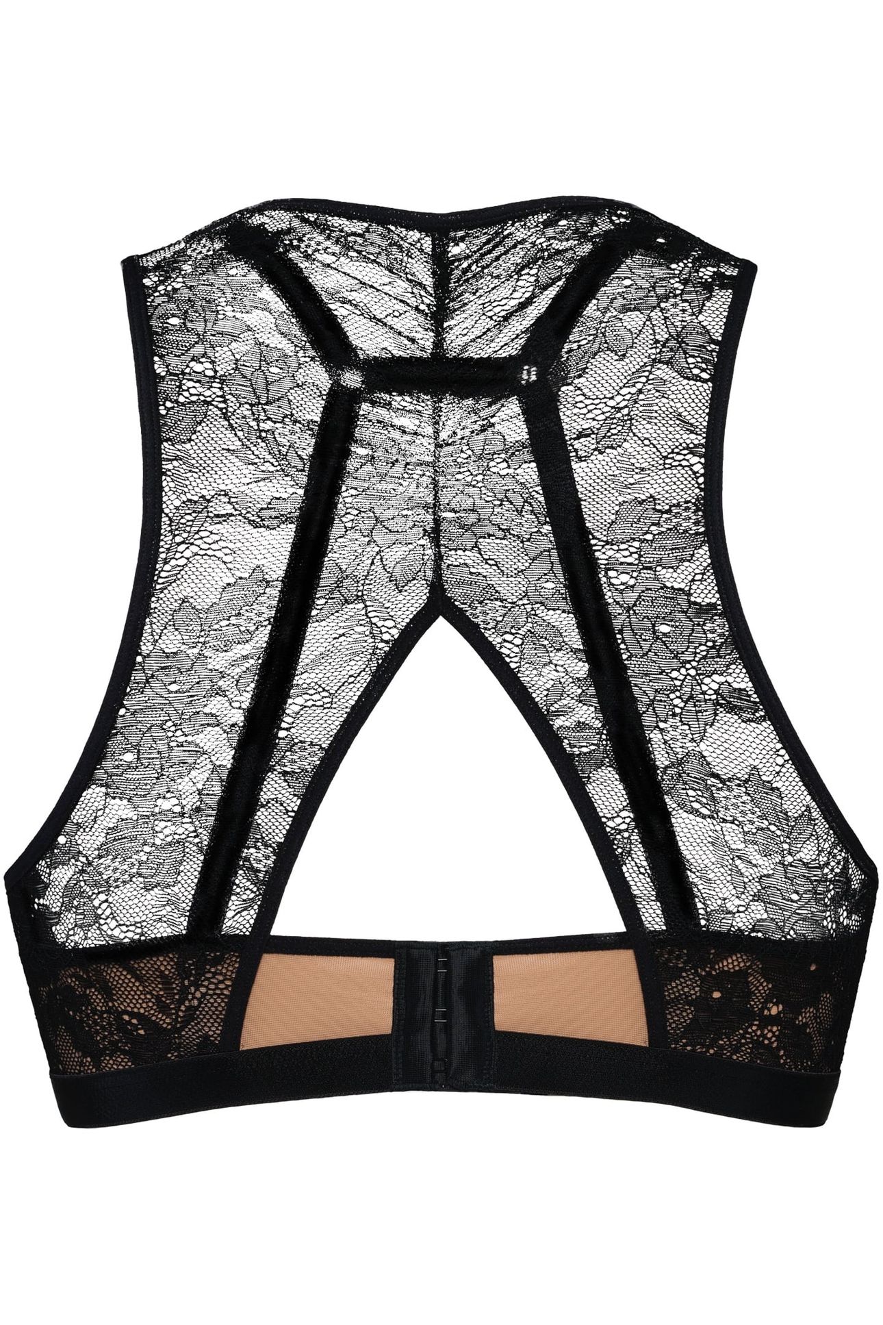 QUEEN OF WANDS BLACK AND SAND PUSH UP BRA 4