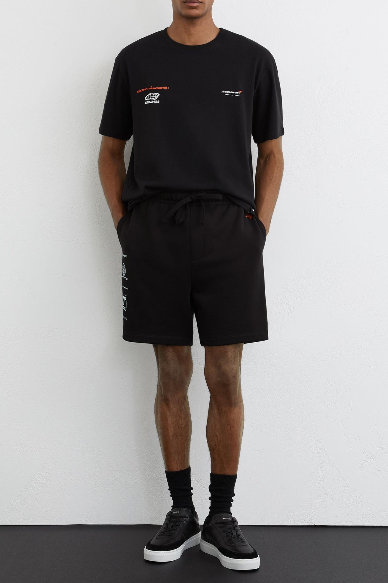 SS LOGO PRINTED MCLAREN TSHIRT BLACK 1