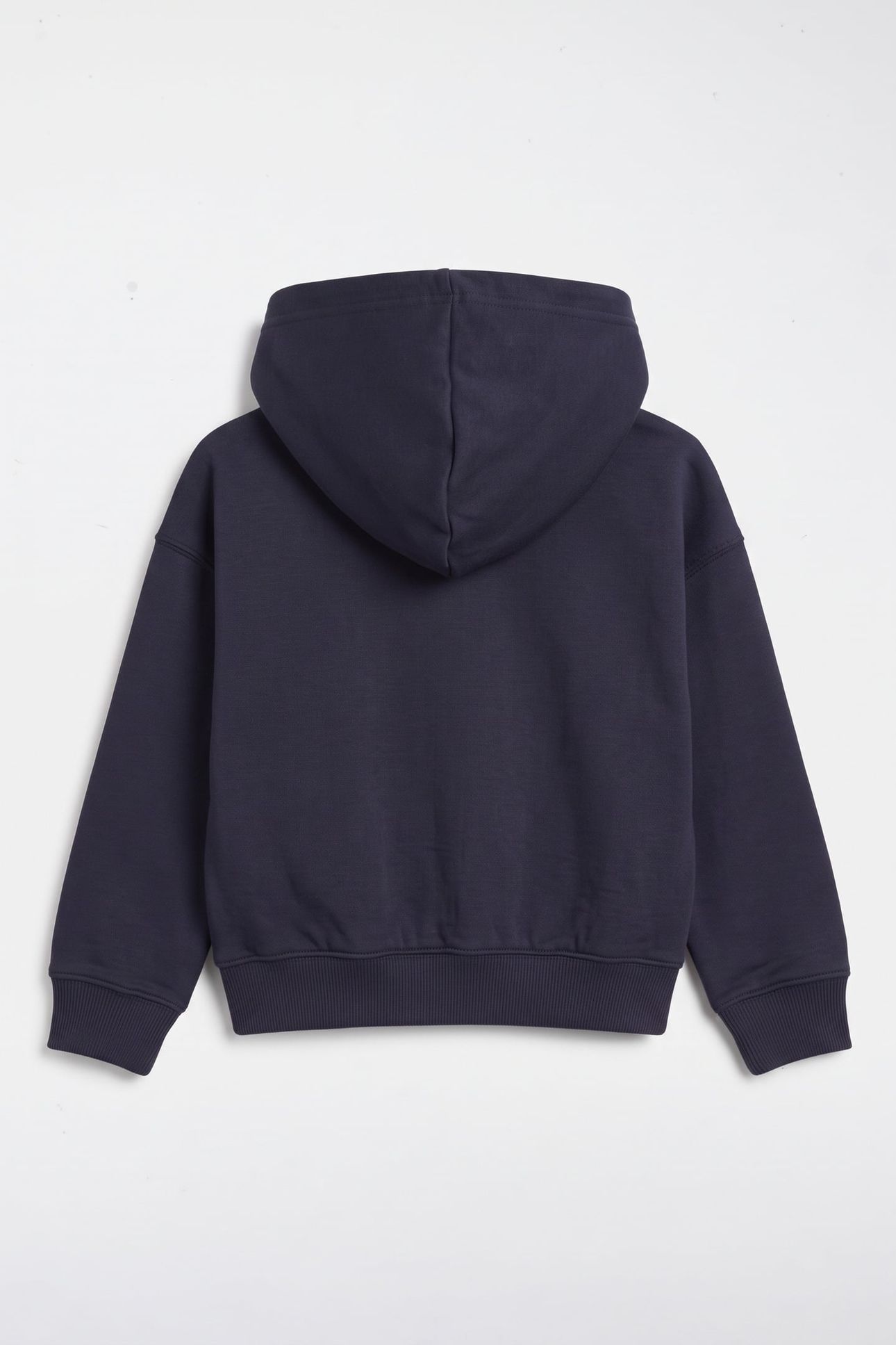 KIDS GIRLS SHIELD OVERSIZE CROP ZIP HOODIE EVENING BLUE 3
