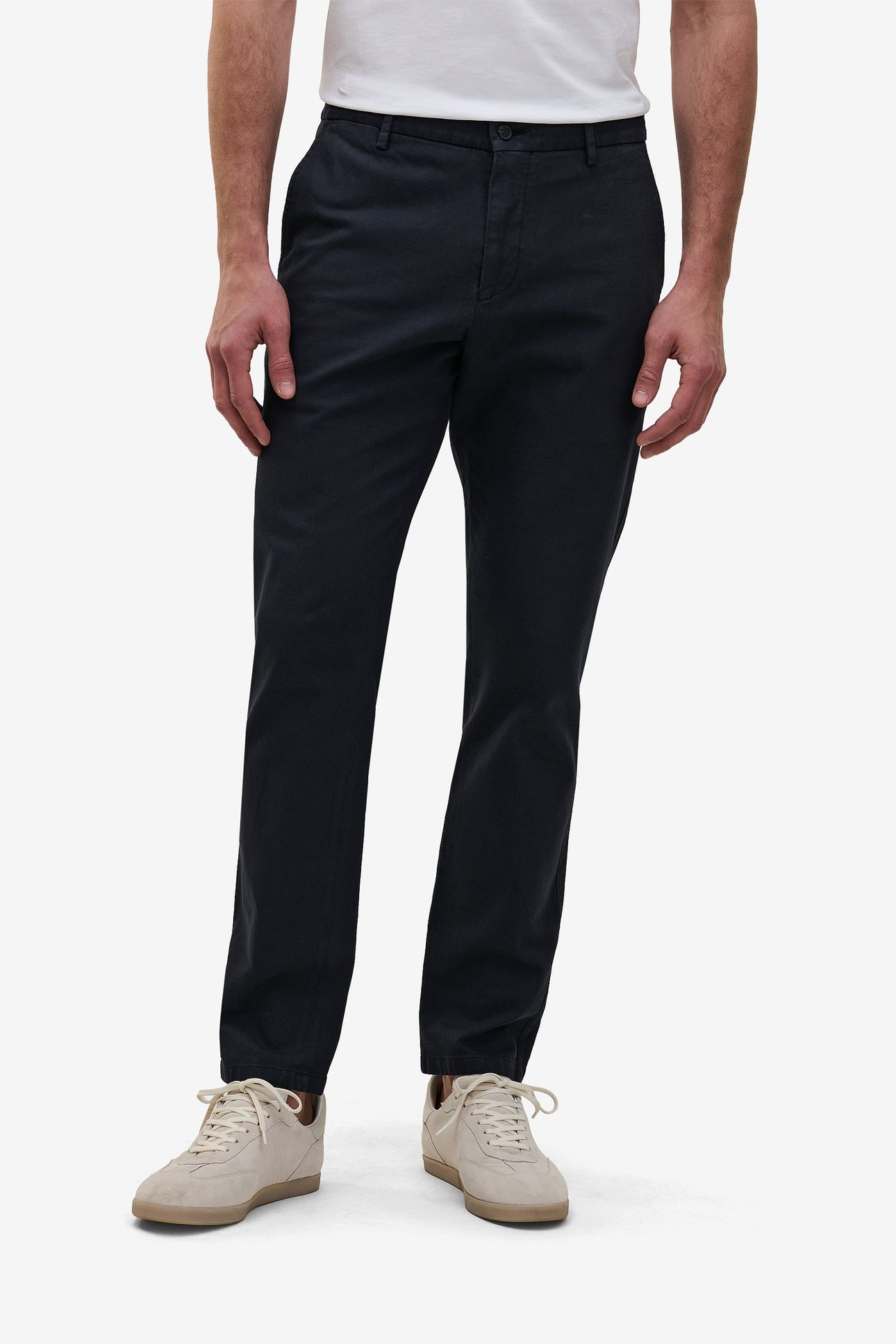 DIEGO COTTON-LINEN STRETCH NAVY 1