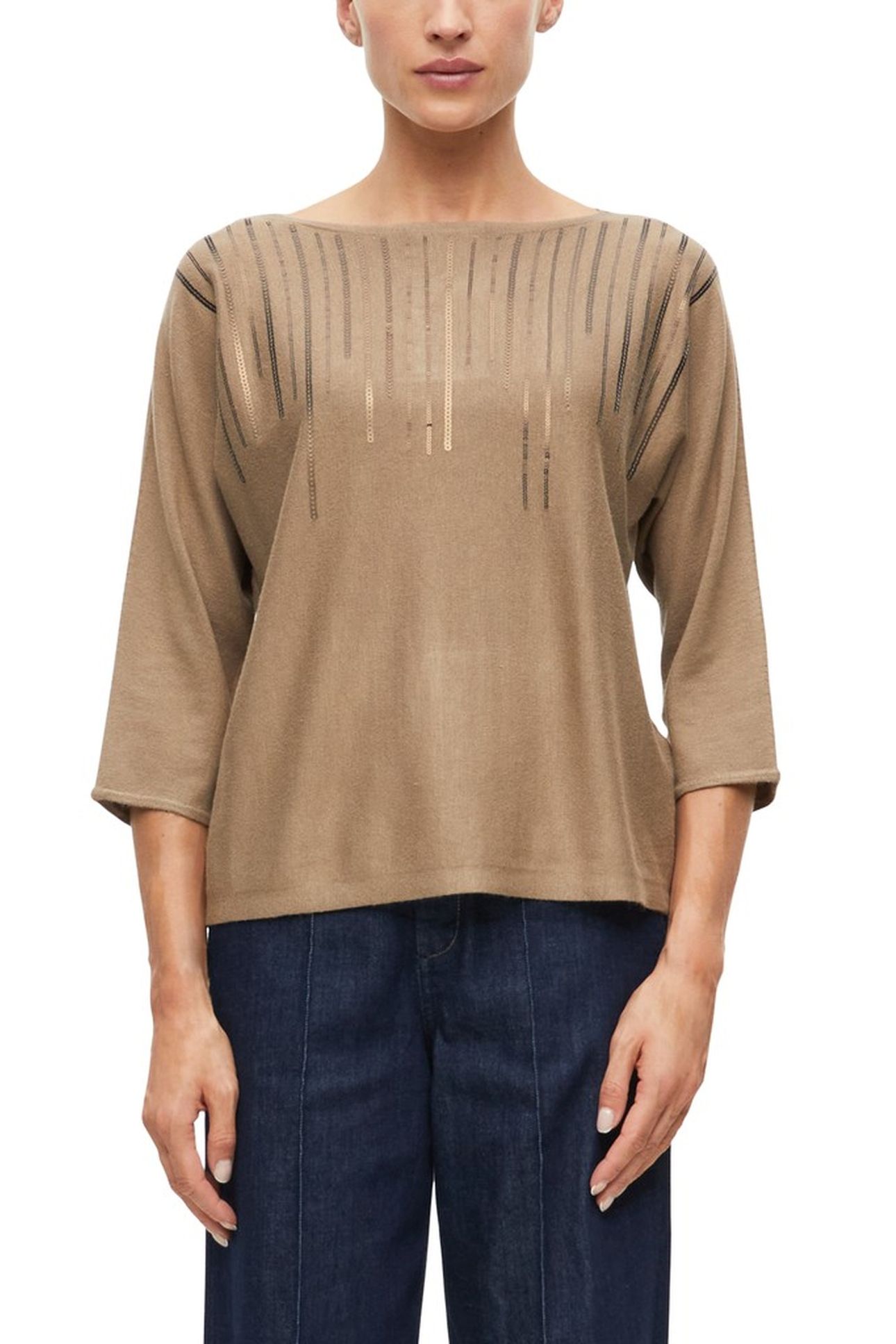 S.OLIVER PULLOVERS BROWN 1