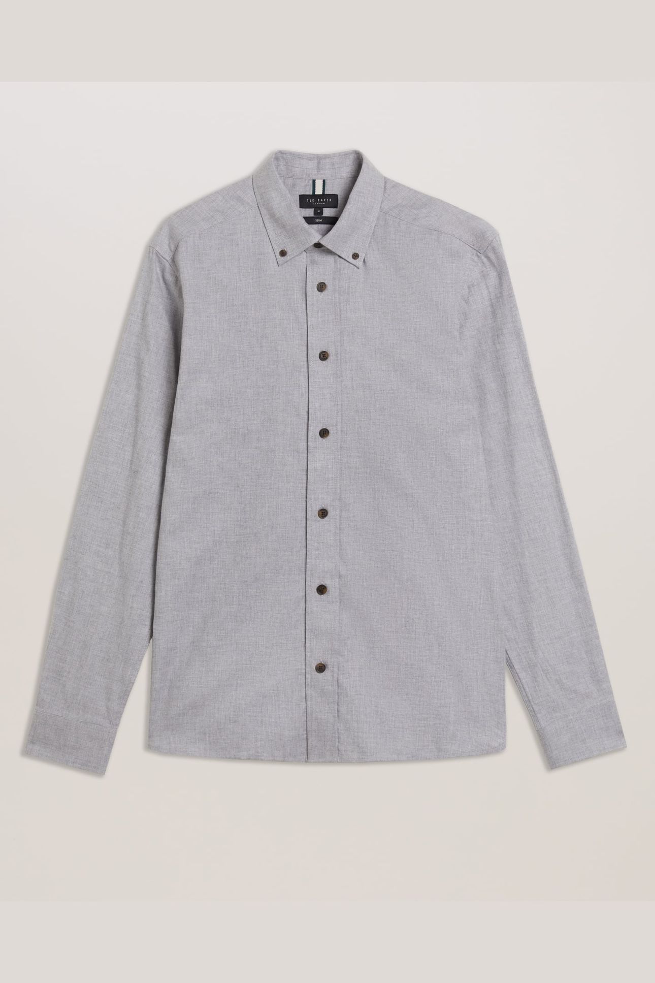 KILLYAN LS REGULAR BRUSHED COTTON SHIRT GREY 4