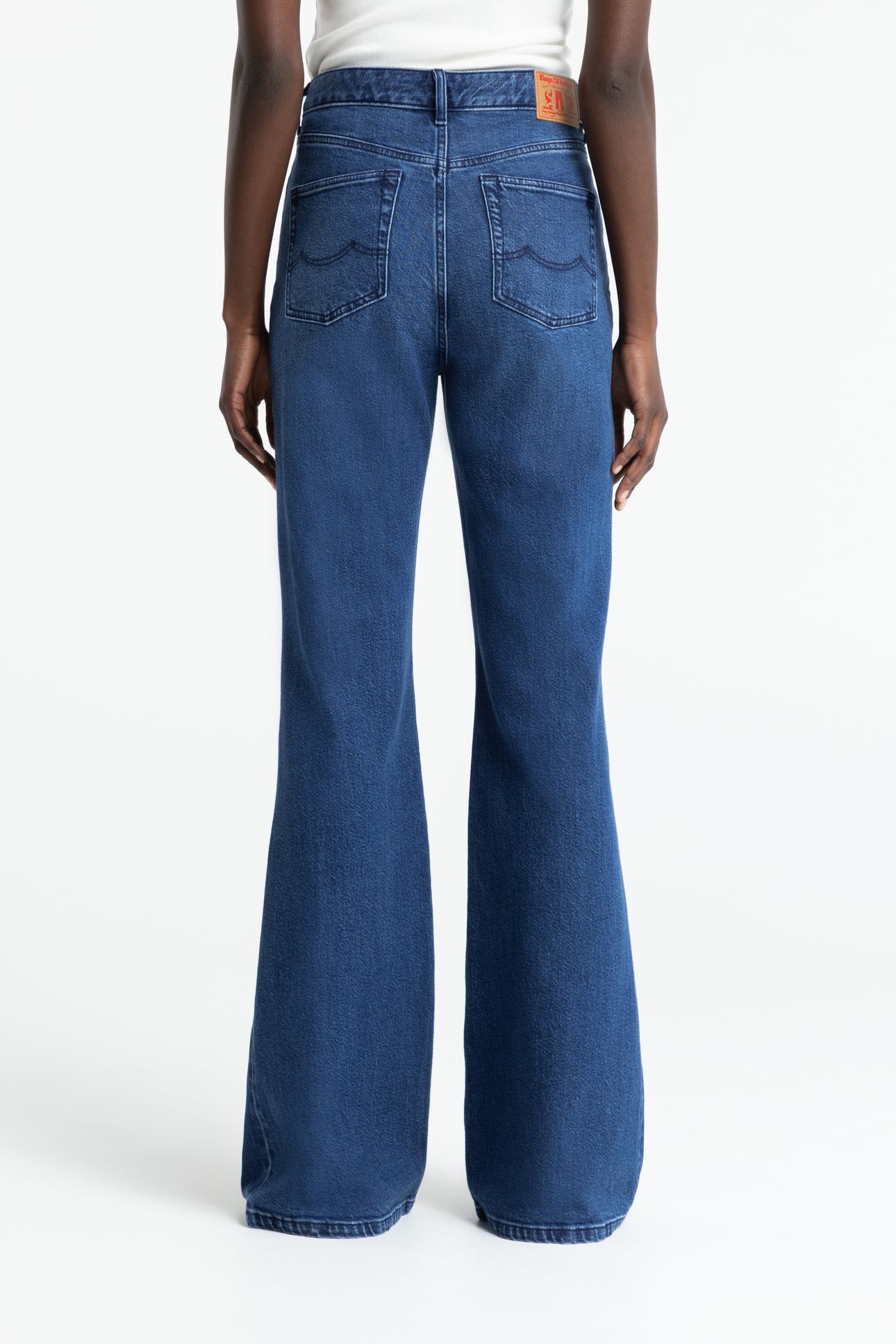 KUKIKO JEANS COTTON FLEX MID BLUE 2