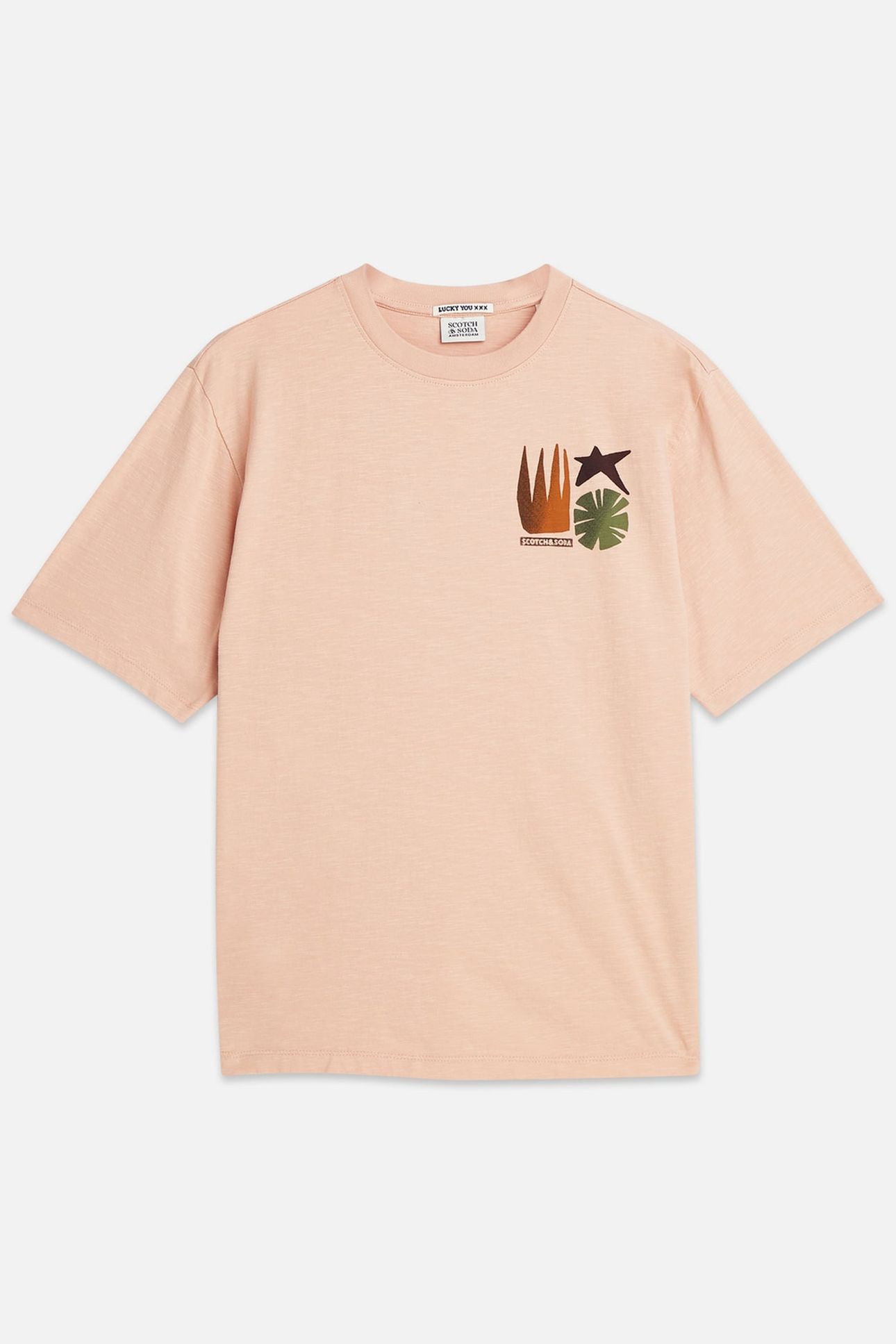 FRONT BACK ARTWORK LOOSE-FIT T-SHIRT ROSE DUST 4