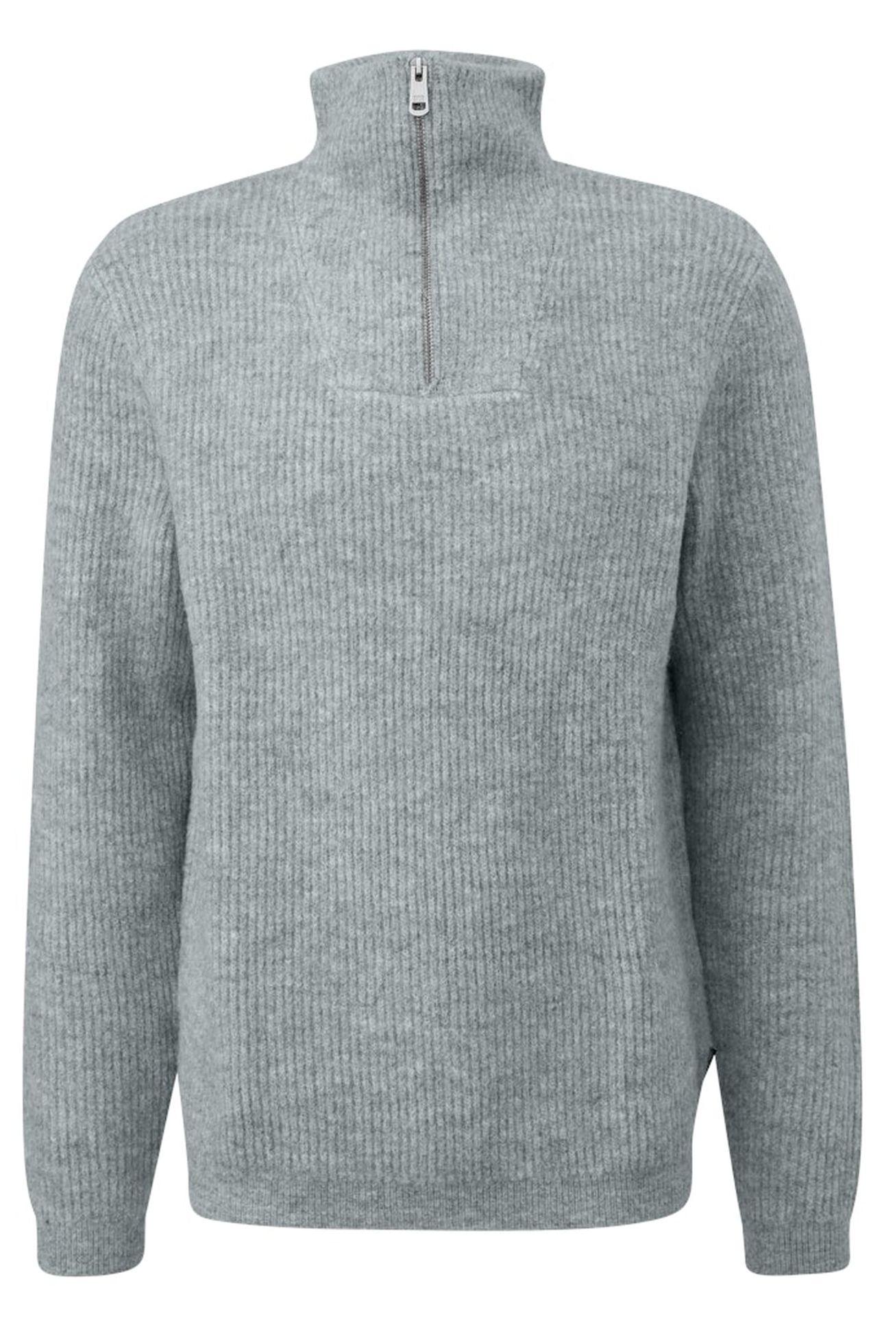 S.OLIVER-QS PULLOVER GREY/BLACK 4