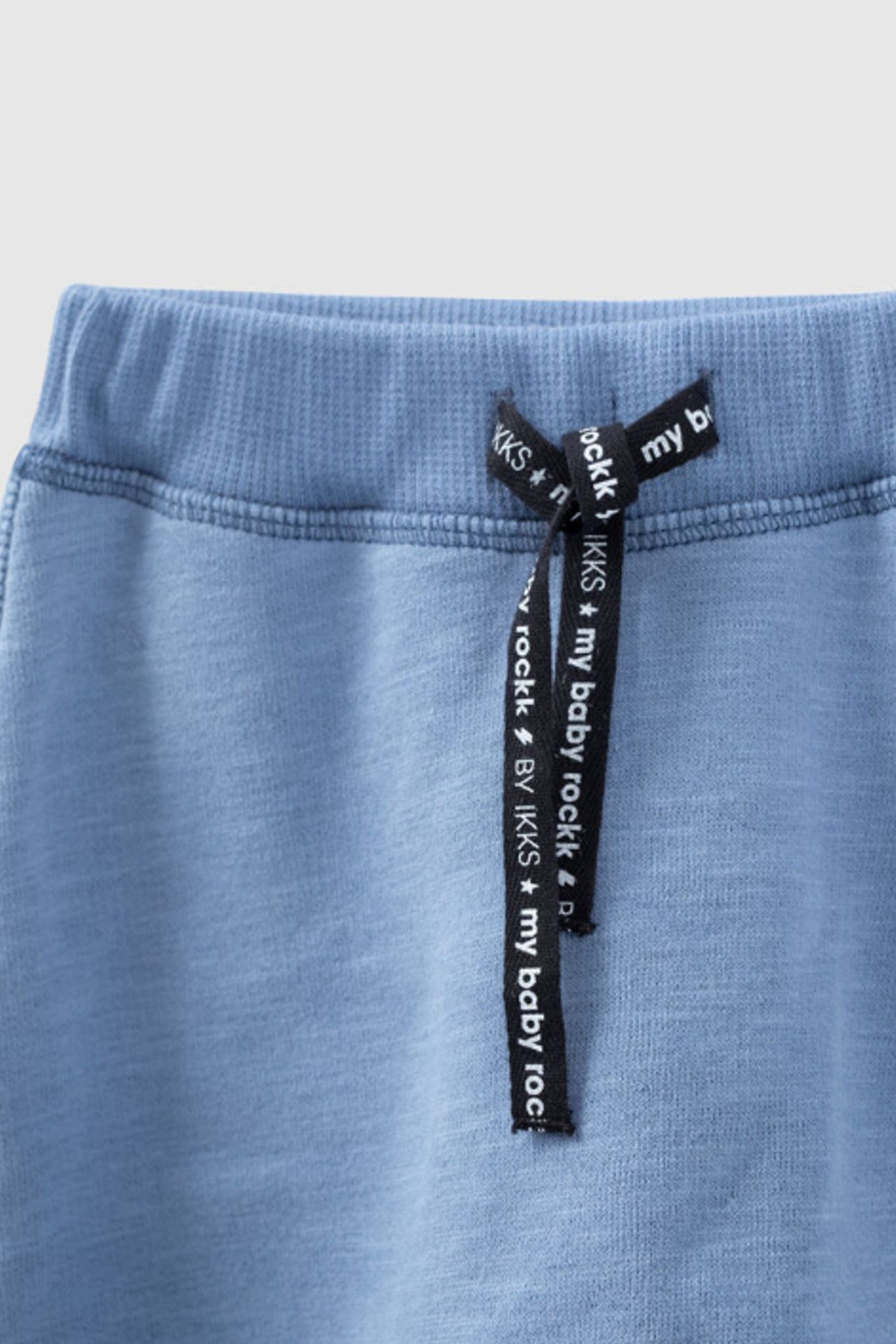 BLUE ORGANIC FLEECE PANTS FOR BABIES 4