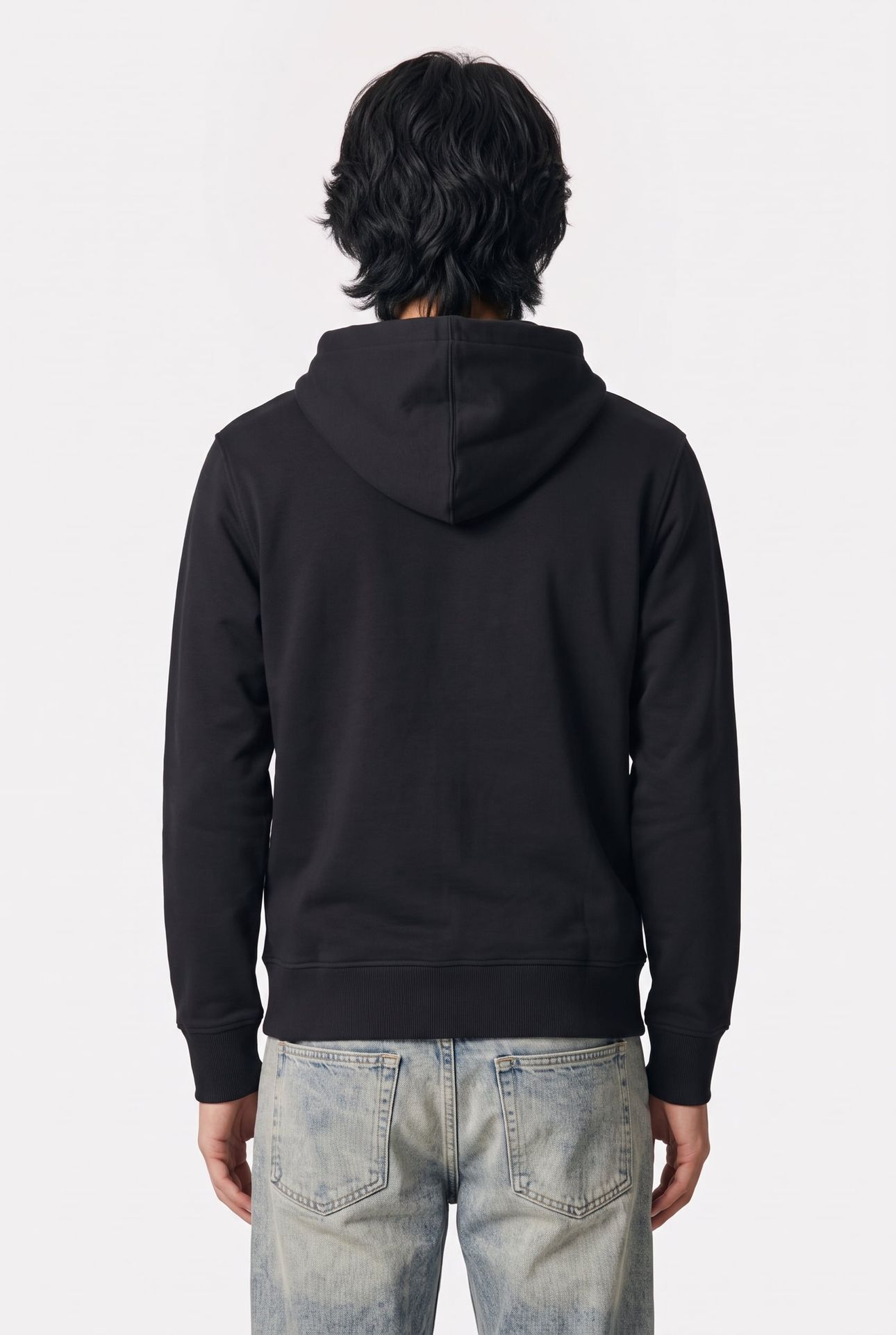 GRAPHIC FULL ZIP HOODIE BLACK 2