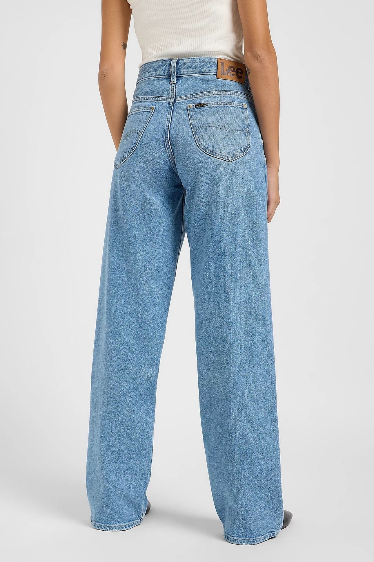 RIDER LOOSE BLUE KOI LOOSE STRAIGHT JEANS DENIM BLUE 2
