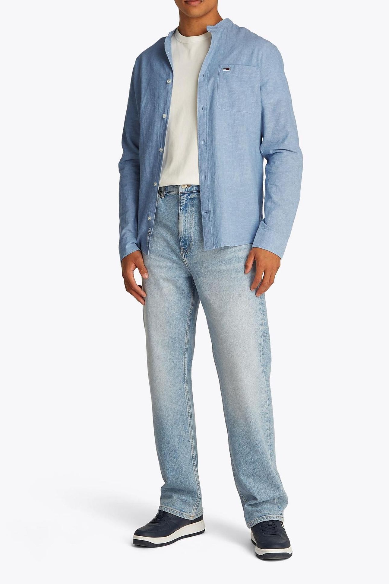 TJM LINEN MIX BAND COLORADO BLUE 2