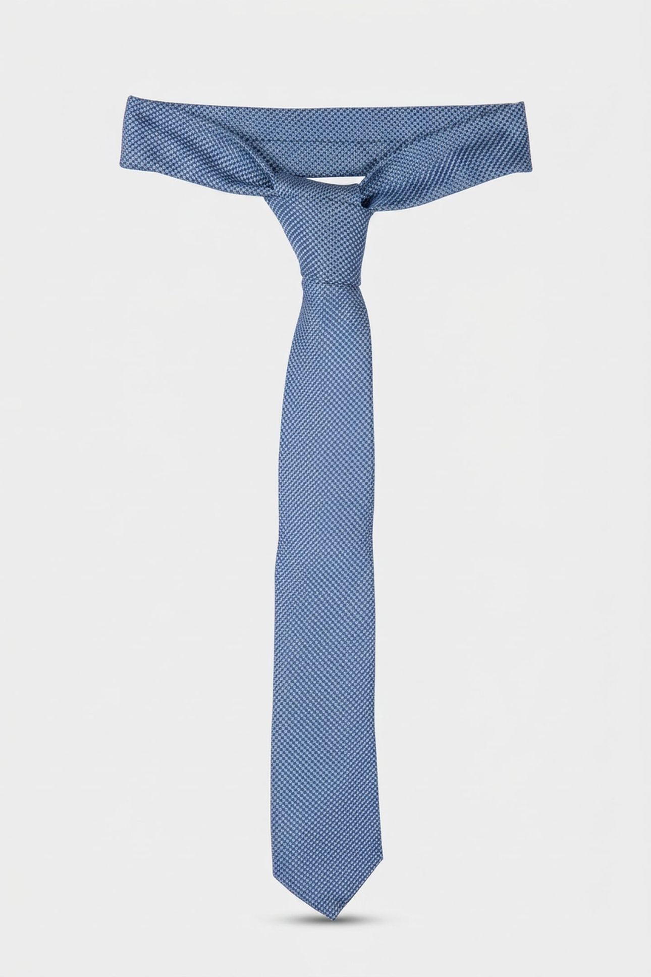 SEVERN TEXTURED SOLID TIE BLUE 3