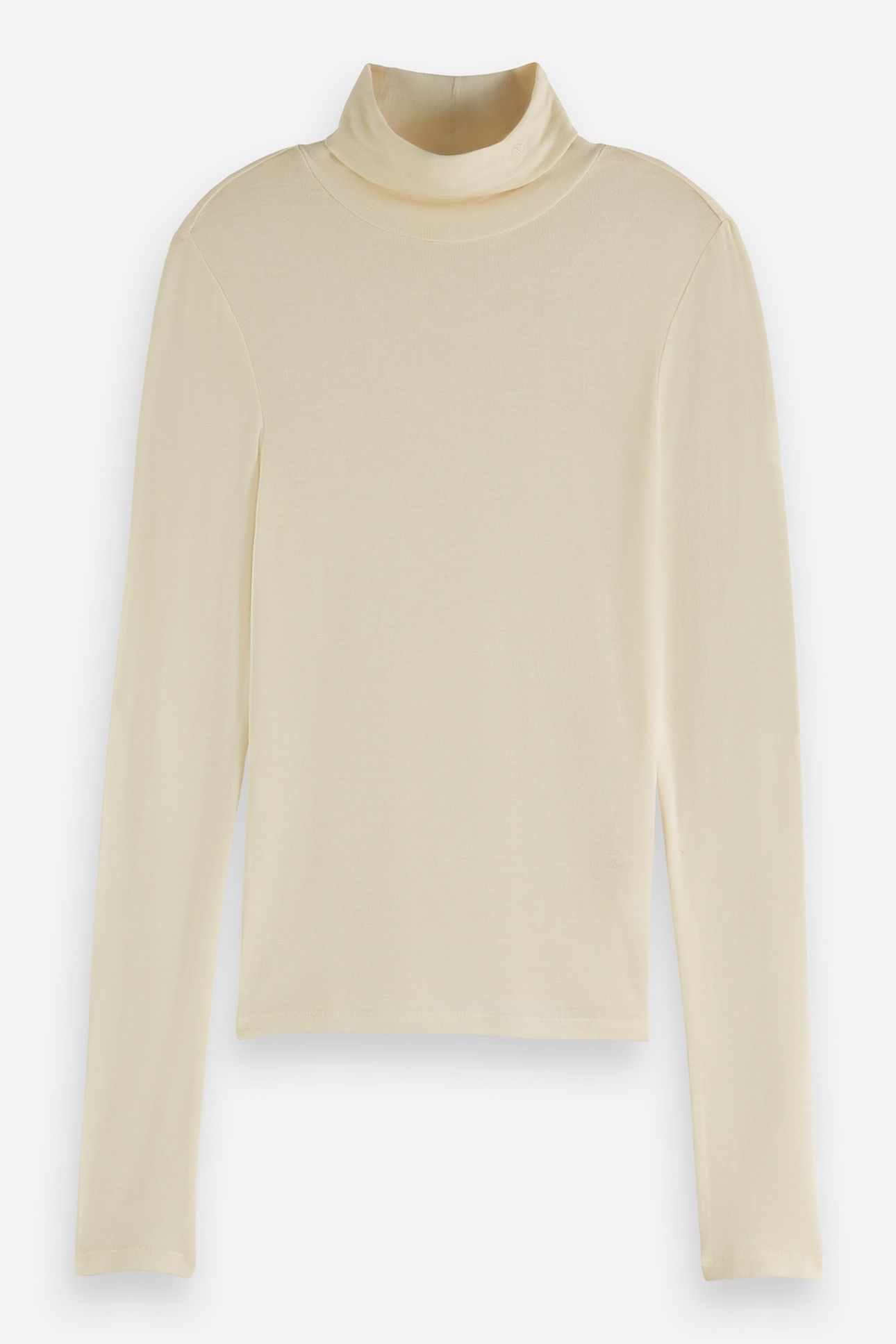 CORE ROLL UP NECK LONG SLEEVE T-SHIRT WHITE TRADITIONAL 4