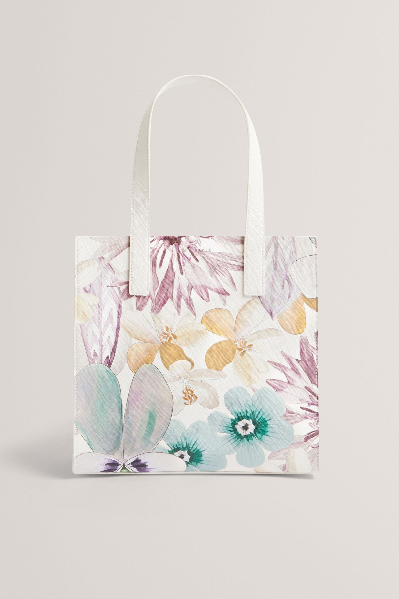 PETAL PRINT SMALL ICON BAG WHITE 1