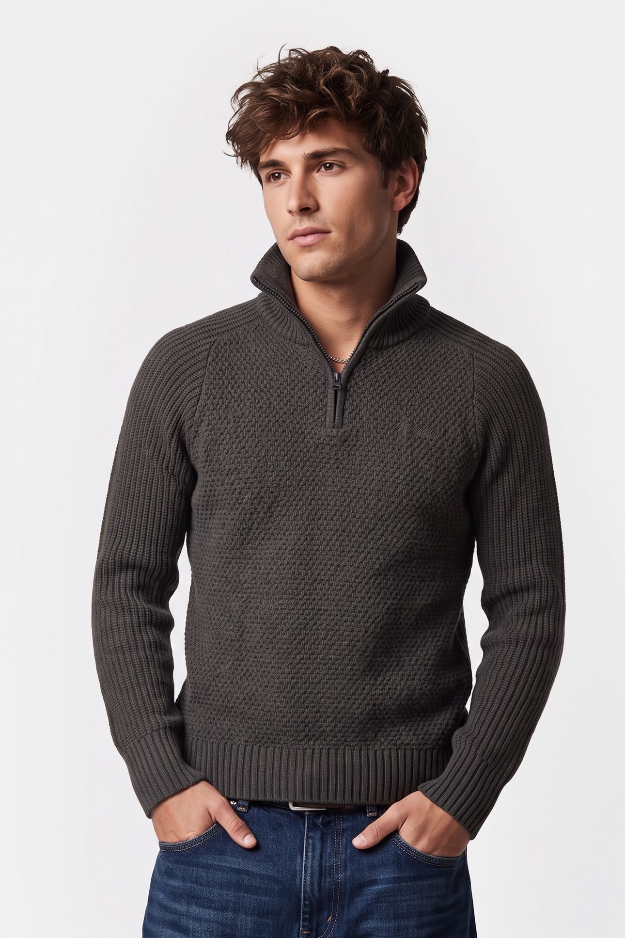 ULRIKEN JUMPER SOLID DARK GREY 1