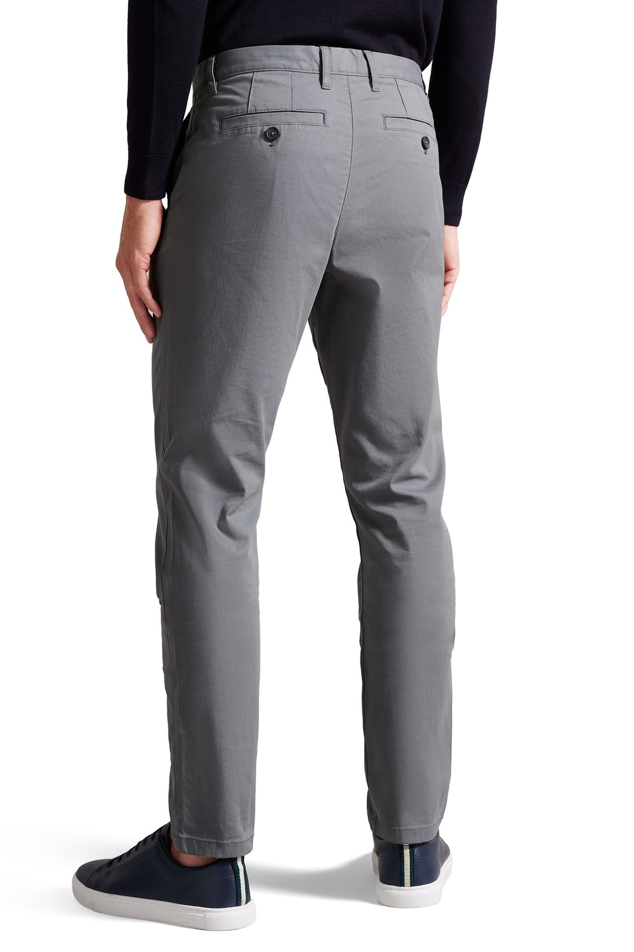 RYCE SLIM FIT TEXTURED CHINO GREY 3